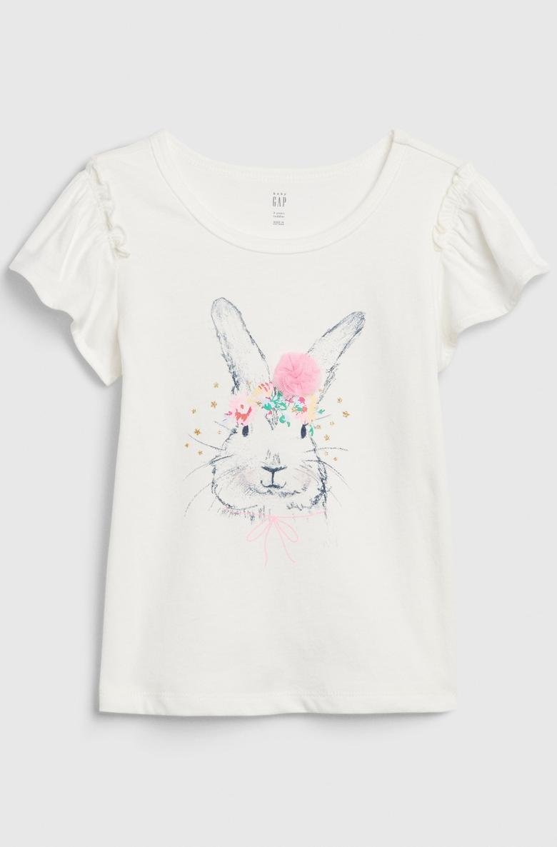  Tavşan Baskılı T-Shirt