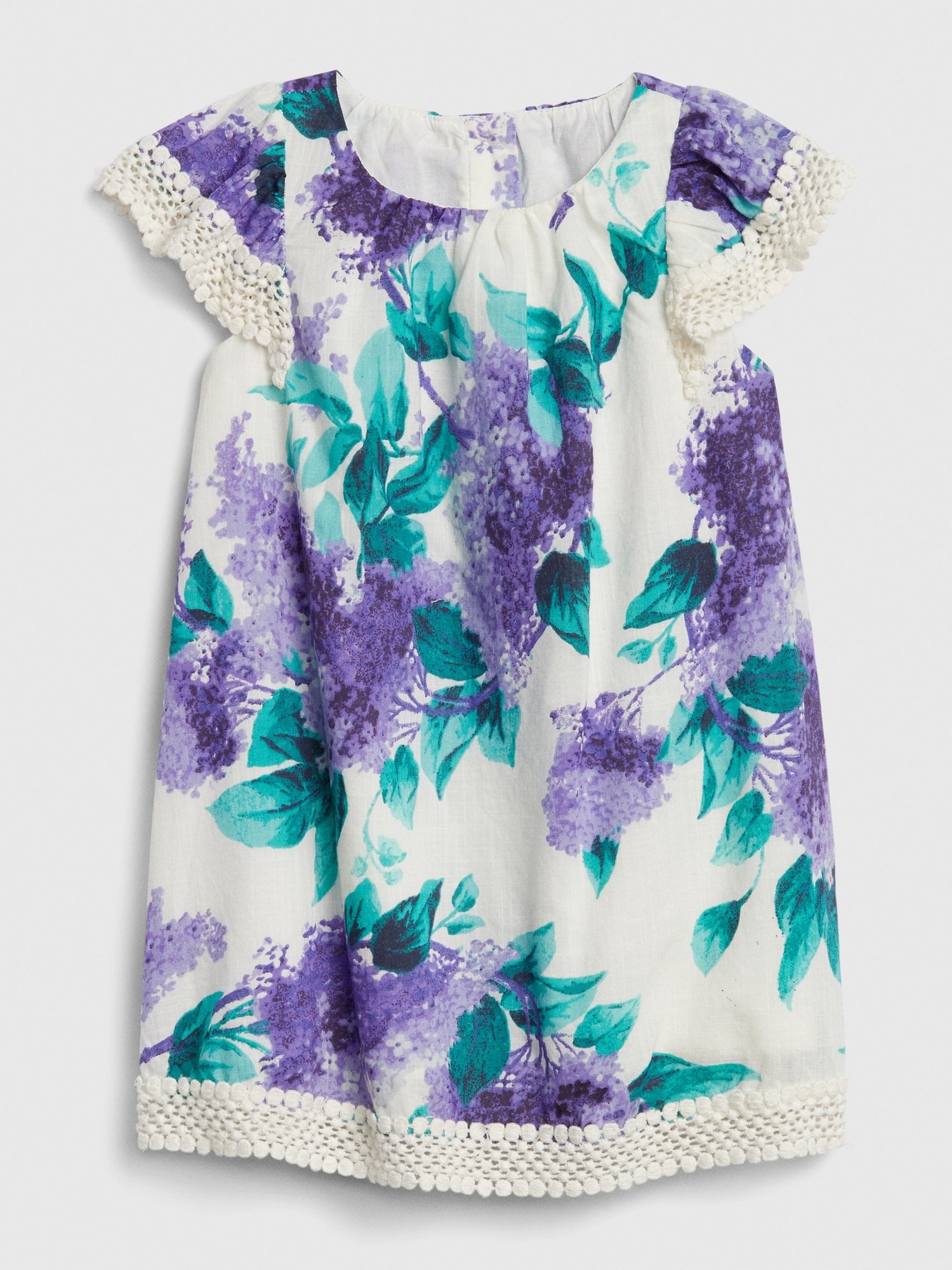 Çiçek Desenli Fırfırlı Elbise product image