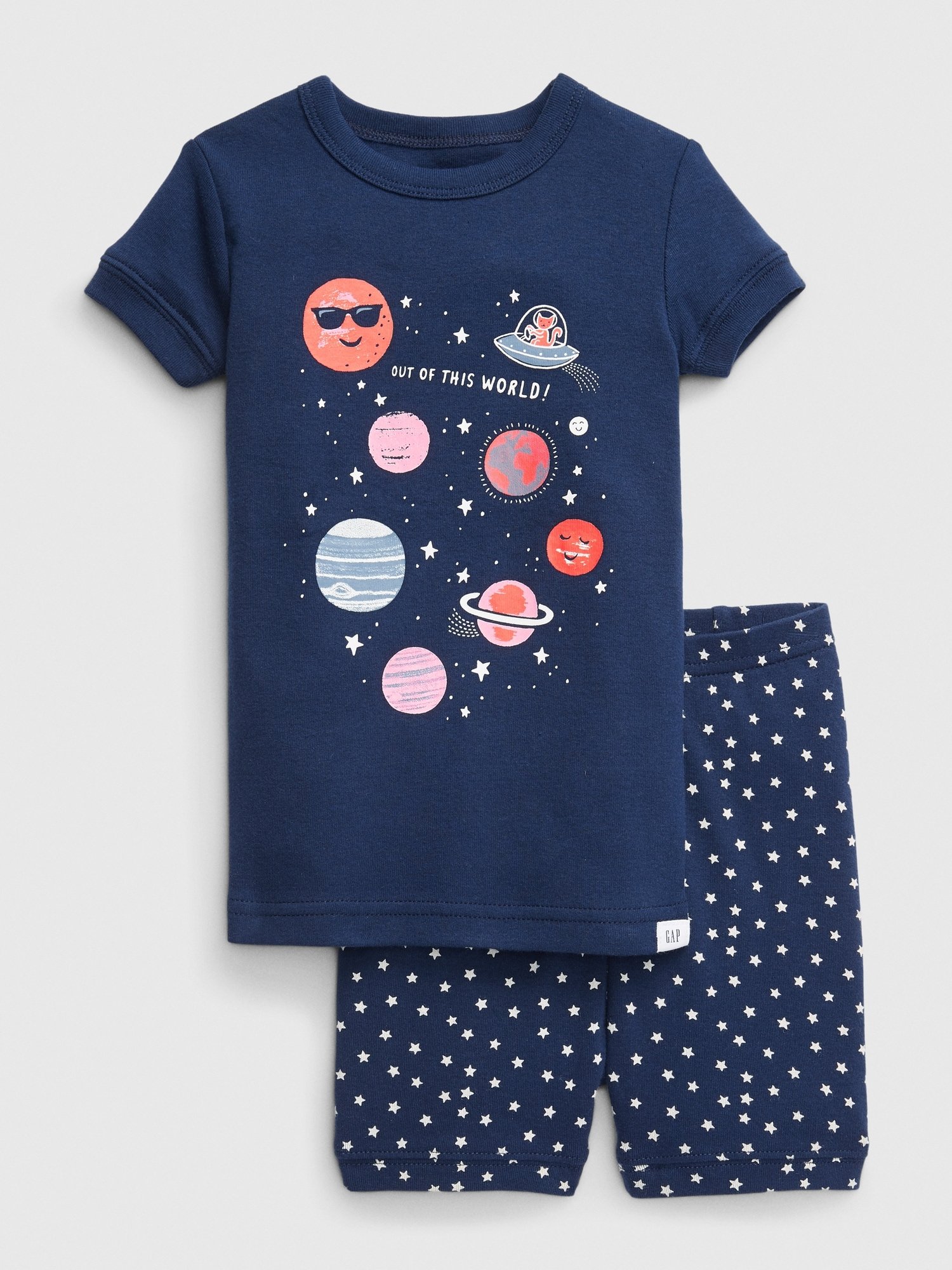 Kısa Kollu Desenli Pijama Takımı product image