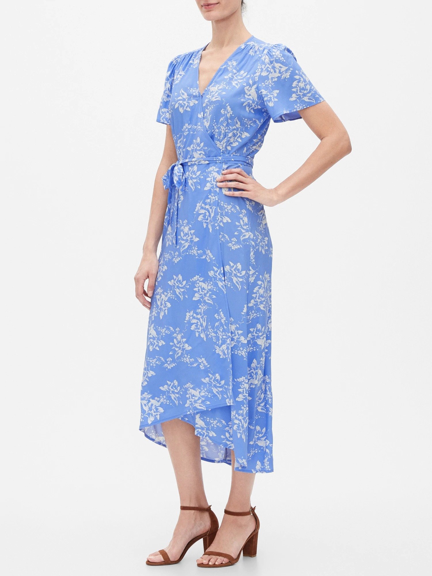 Desenli Midi Anvelop Elbise product image