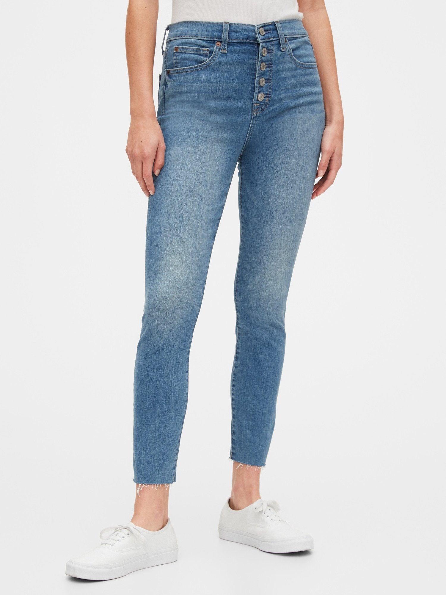 High Rise True Skinny Ankle Jean Pantolon product image