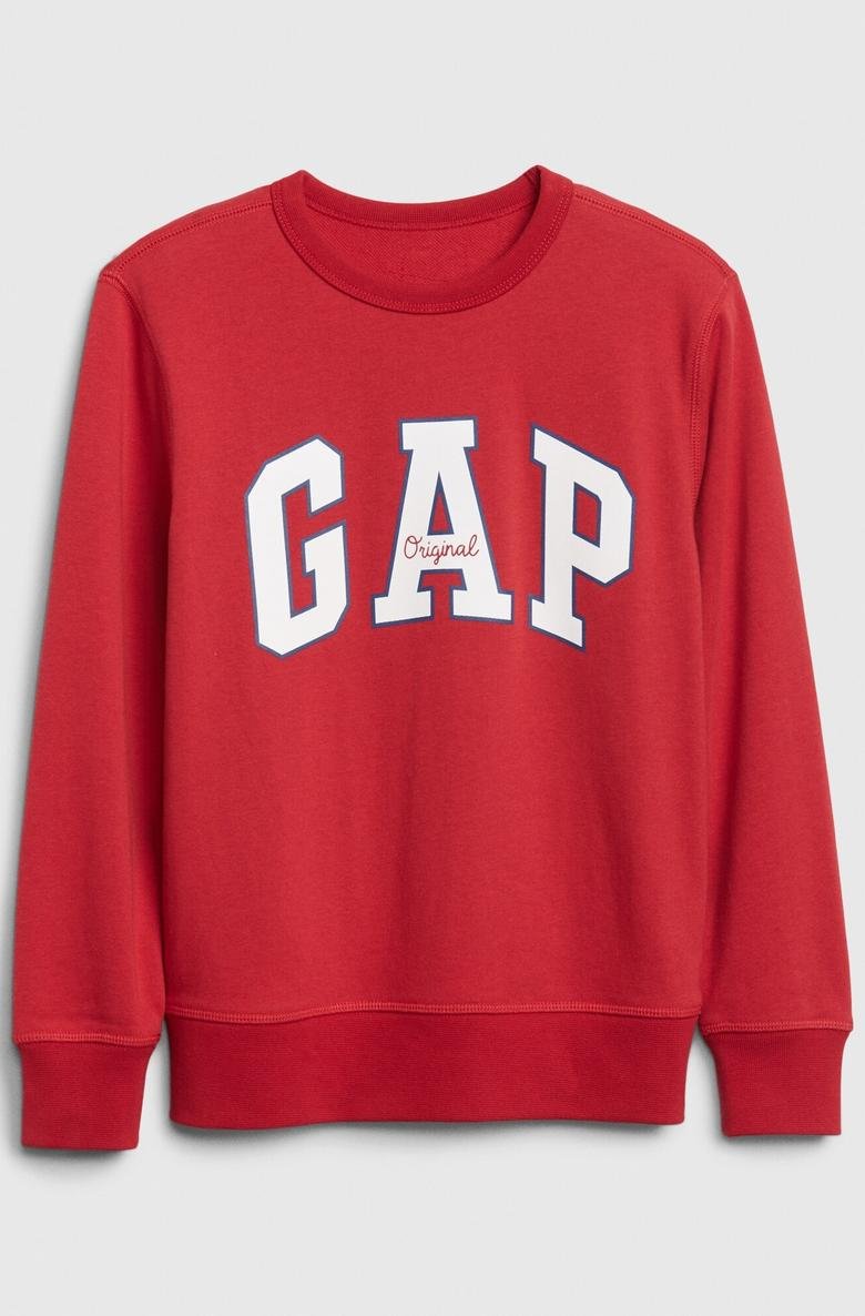  Gap Logo Düz Yakalı Sweatshirt