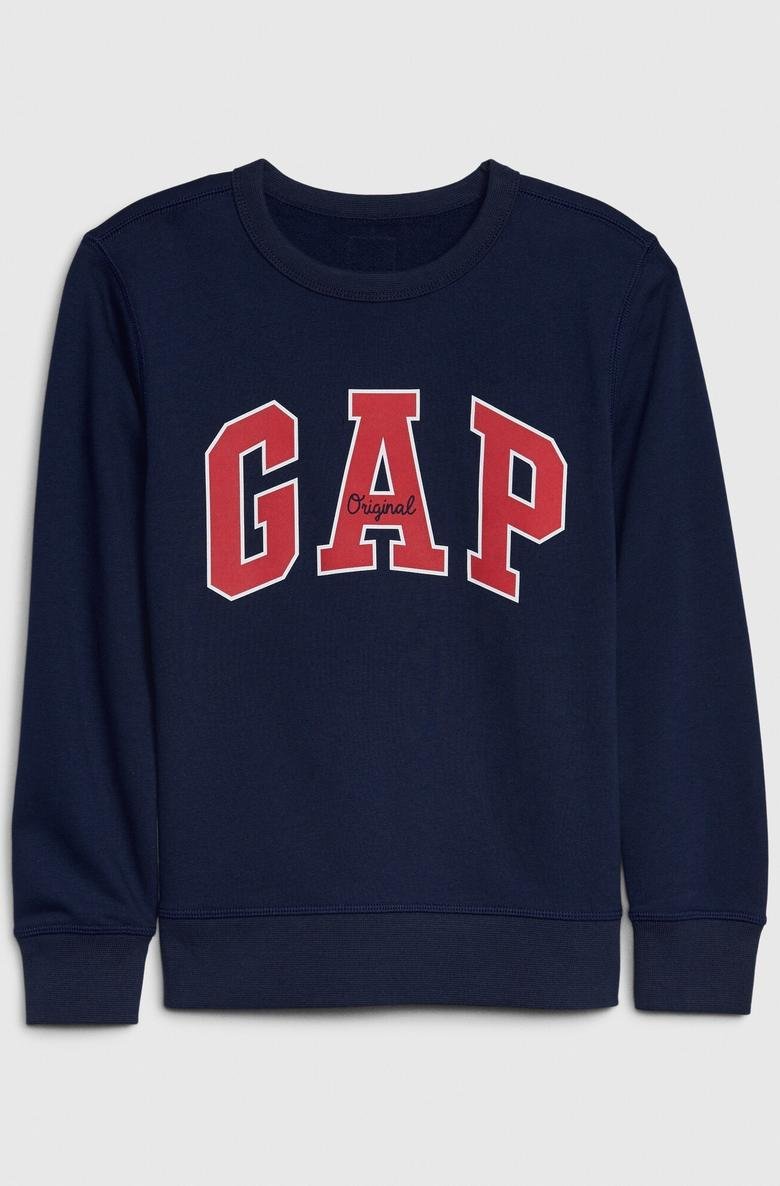  Gap Logo Düz Yakalı Sweatshirt