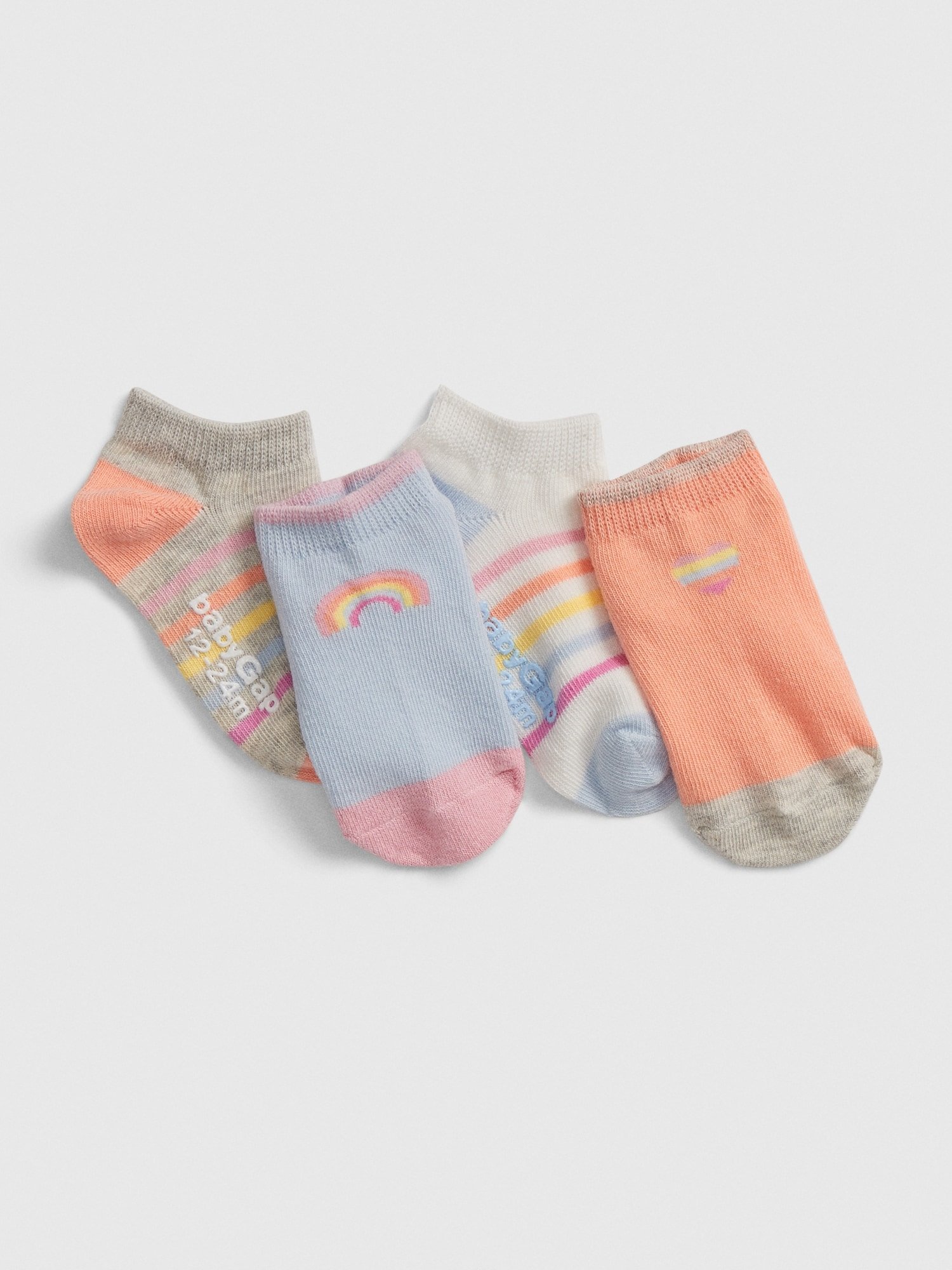 4'lü Gökkuşağı Desenli Çorap Seti product image