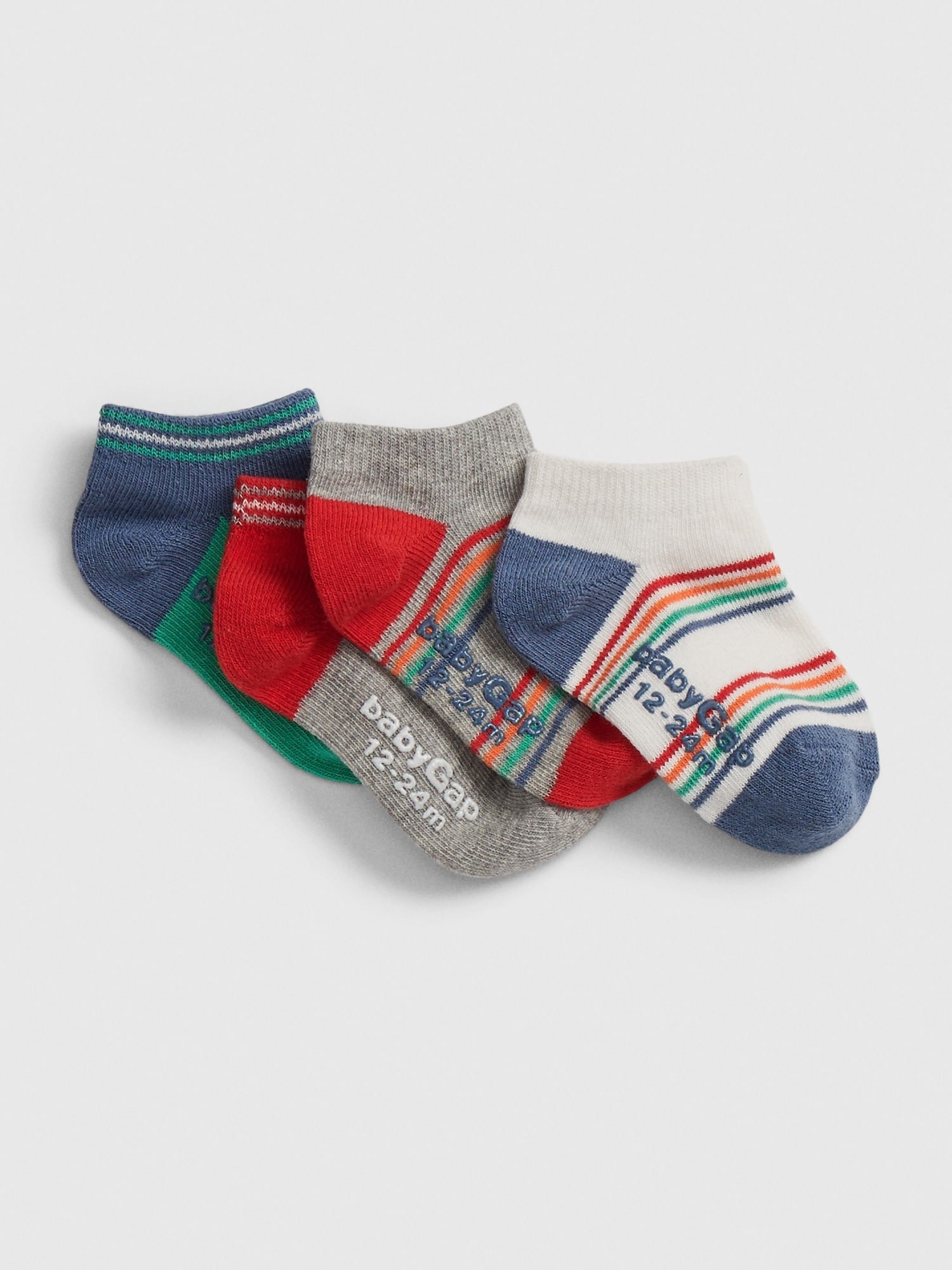 4'lü Gökkuşağı Desenli Çorap Seti product image