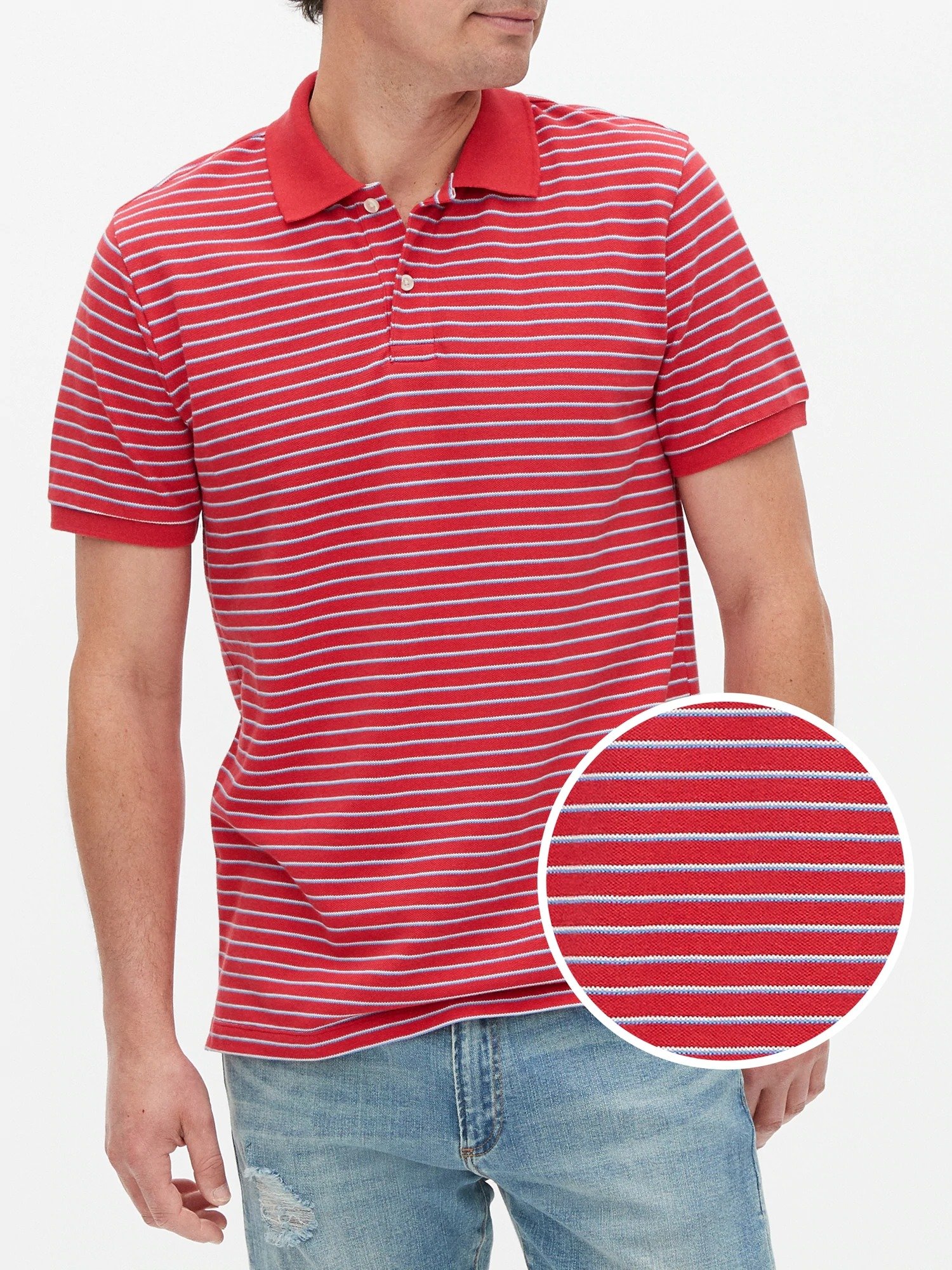 Pique Kısa Kollu Polo T-Shirt product image