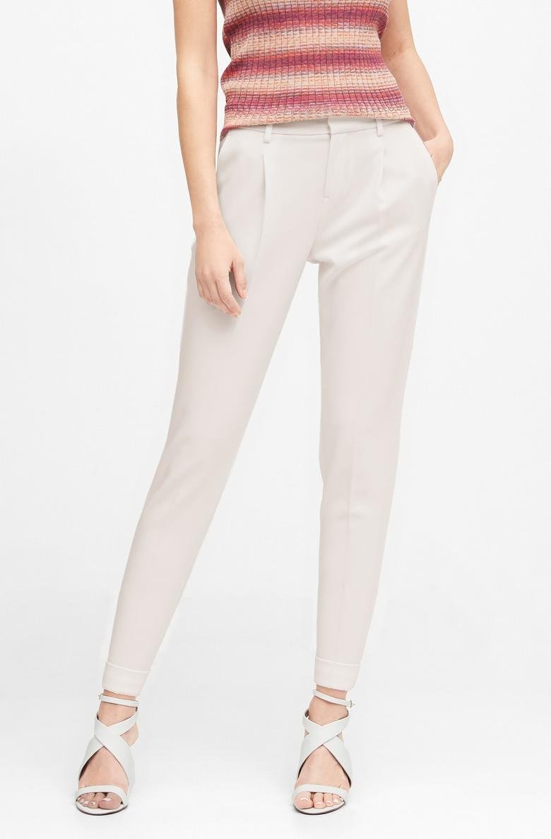  High-Rise Tapered Cropped Pantolon