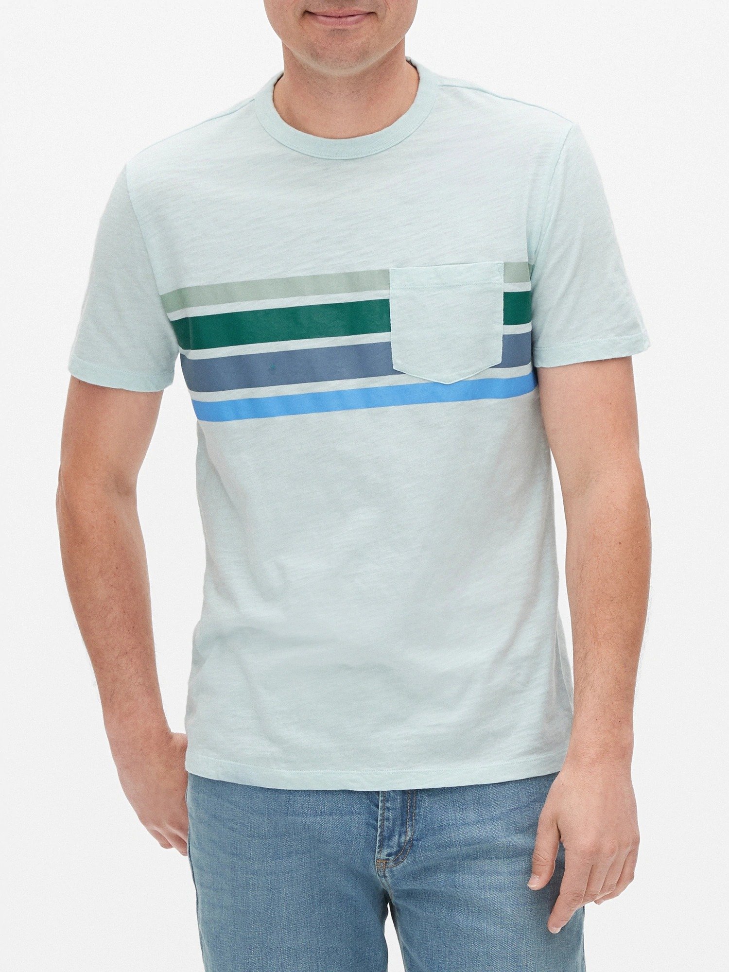 Çizgili Kısa Kollu T-Shirt product image