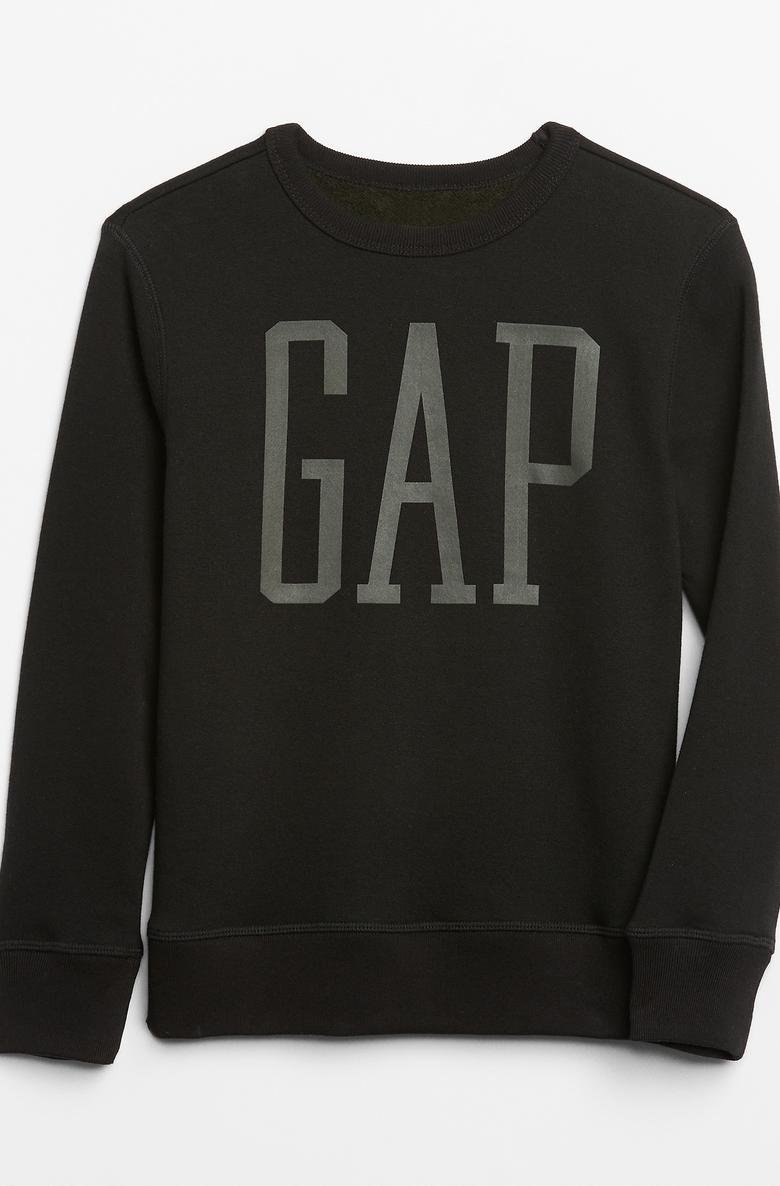  Gap Logo Düz Yaka Sweatshirt