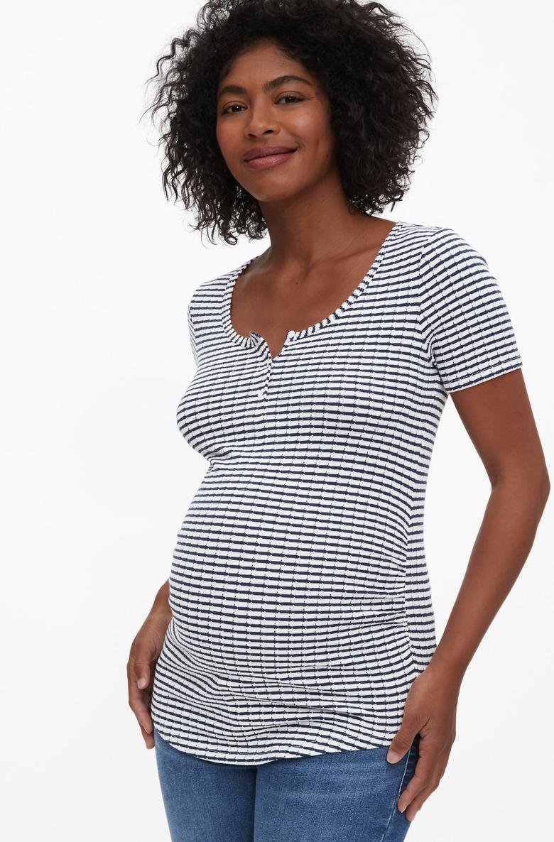  Maternity Kısa Kollu T-Shirt