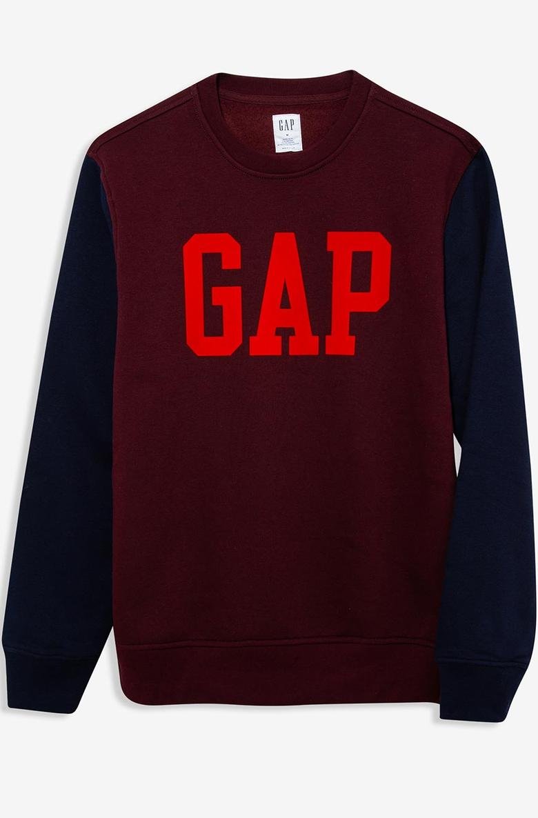  Gap Logo Yuvarlak Yaka Sweatshirt