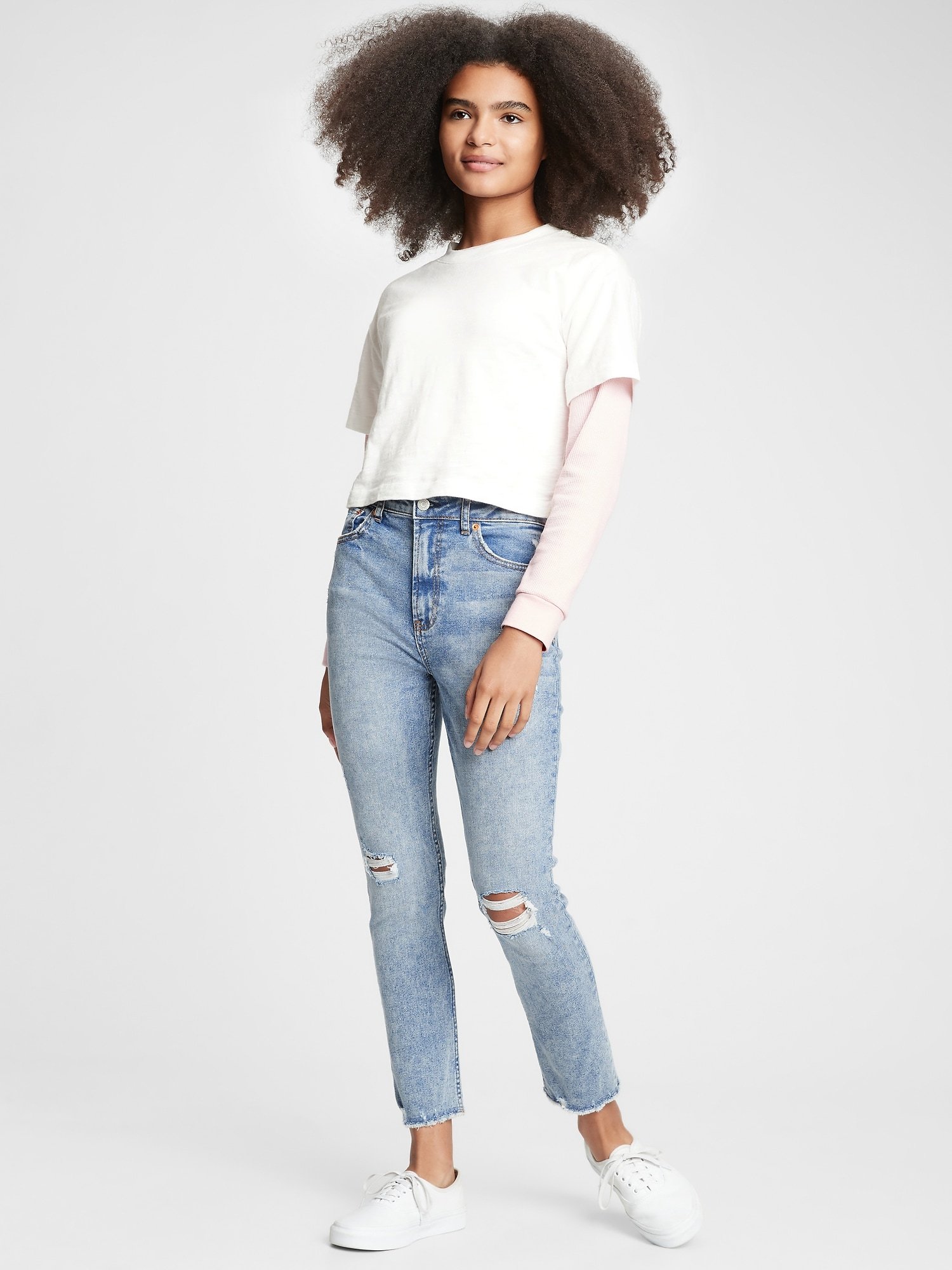 Teen High Rise Slim Ankle Jean Pantolon product image