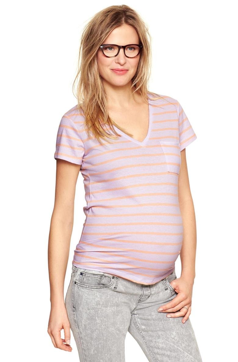  Maternity V Yaka T-Shirt