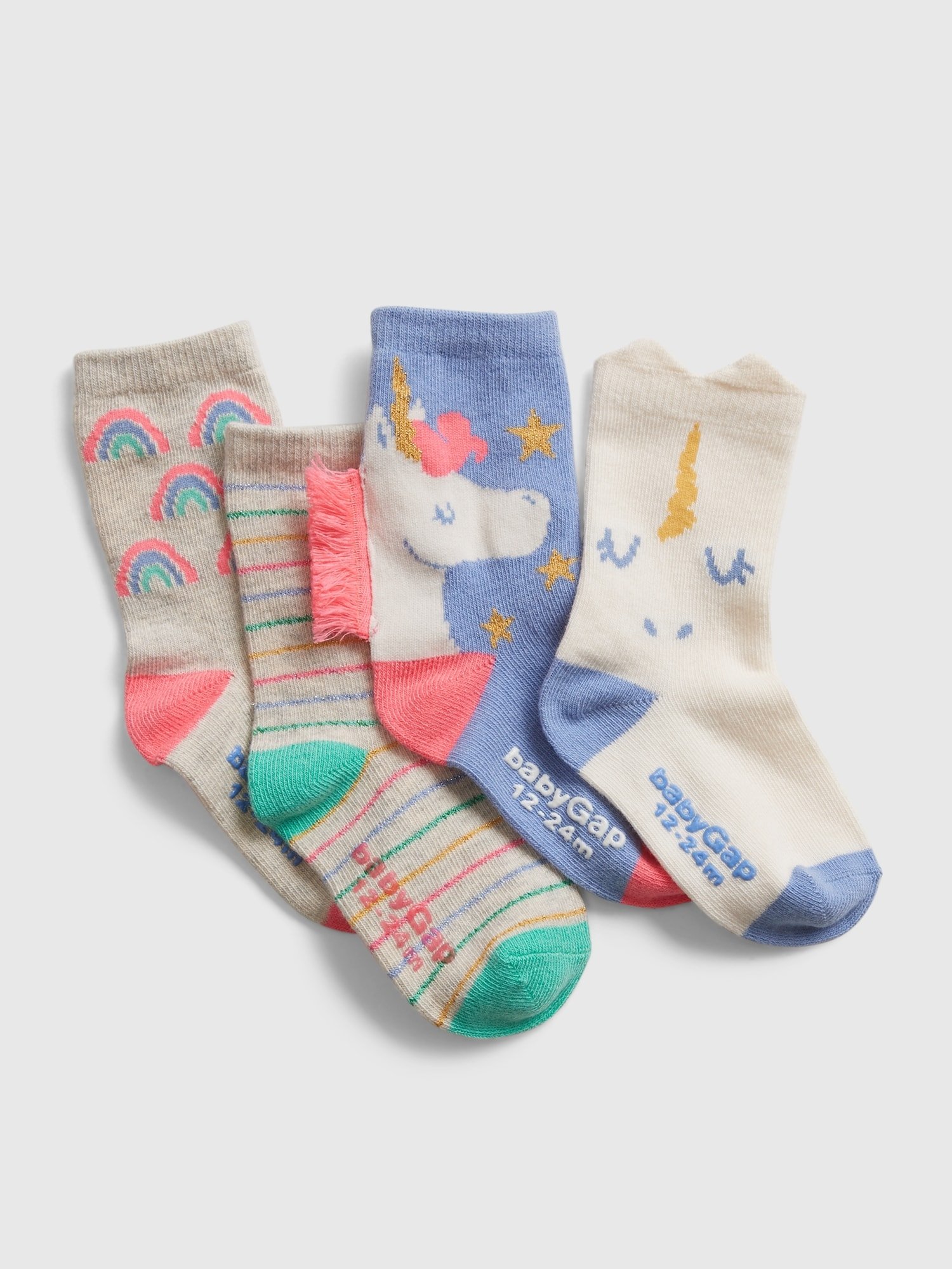 4'lü Unicorn Desenli Çorap Seti product image