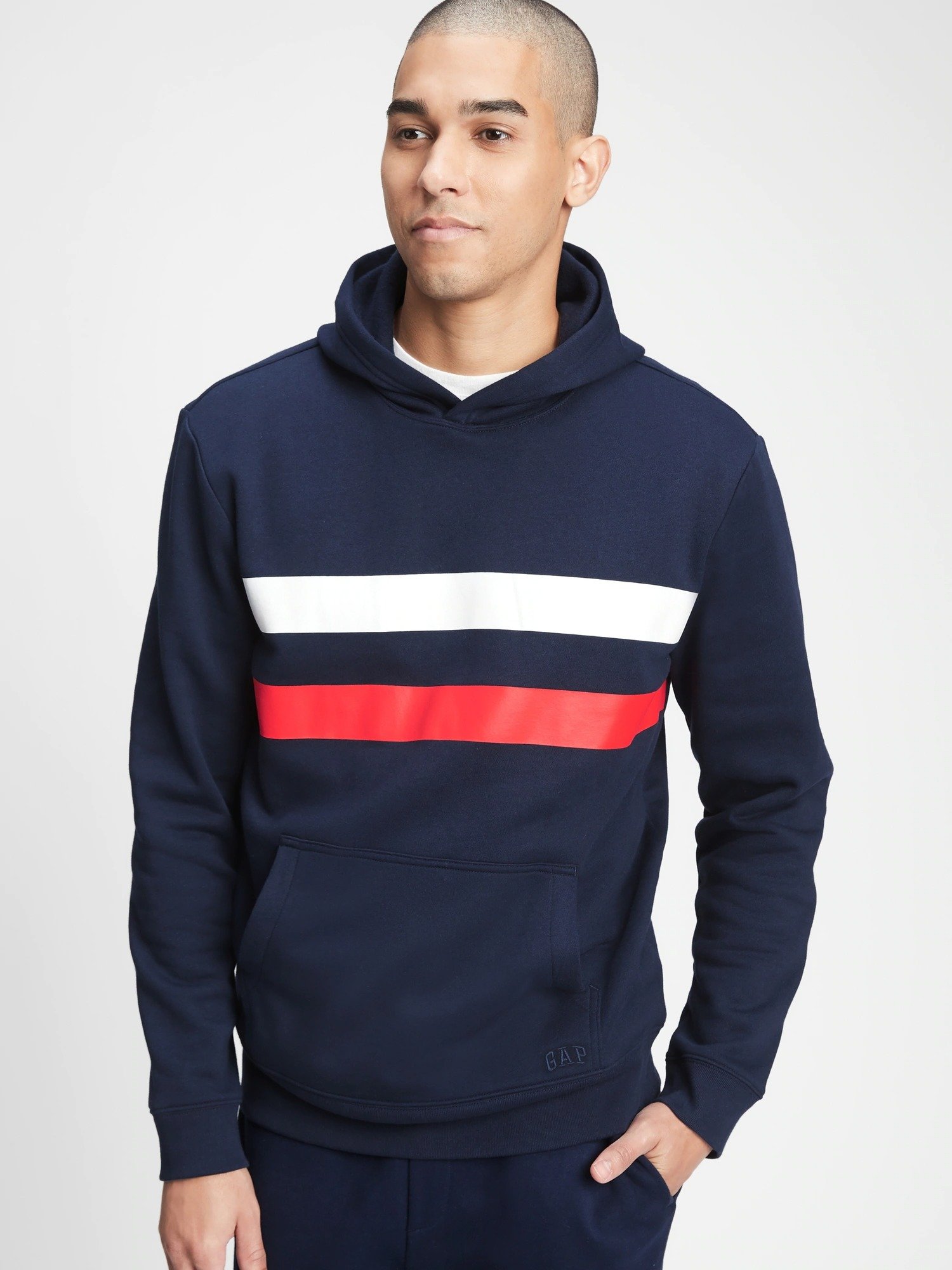 Şerit Detaylı Kapüşonlu Sweatshirt product image