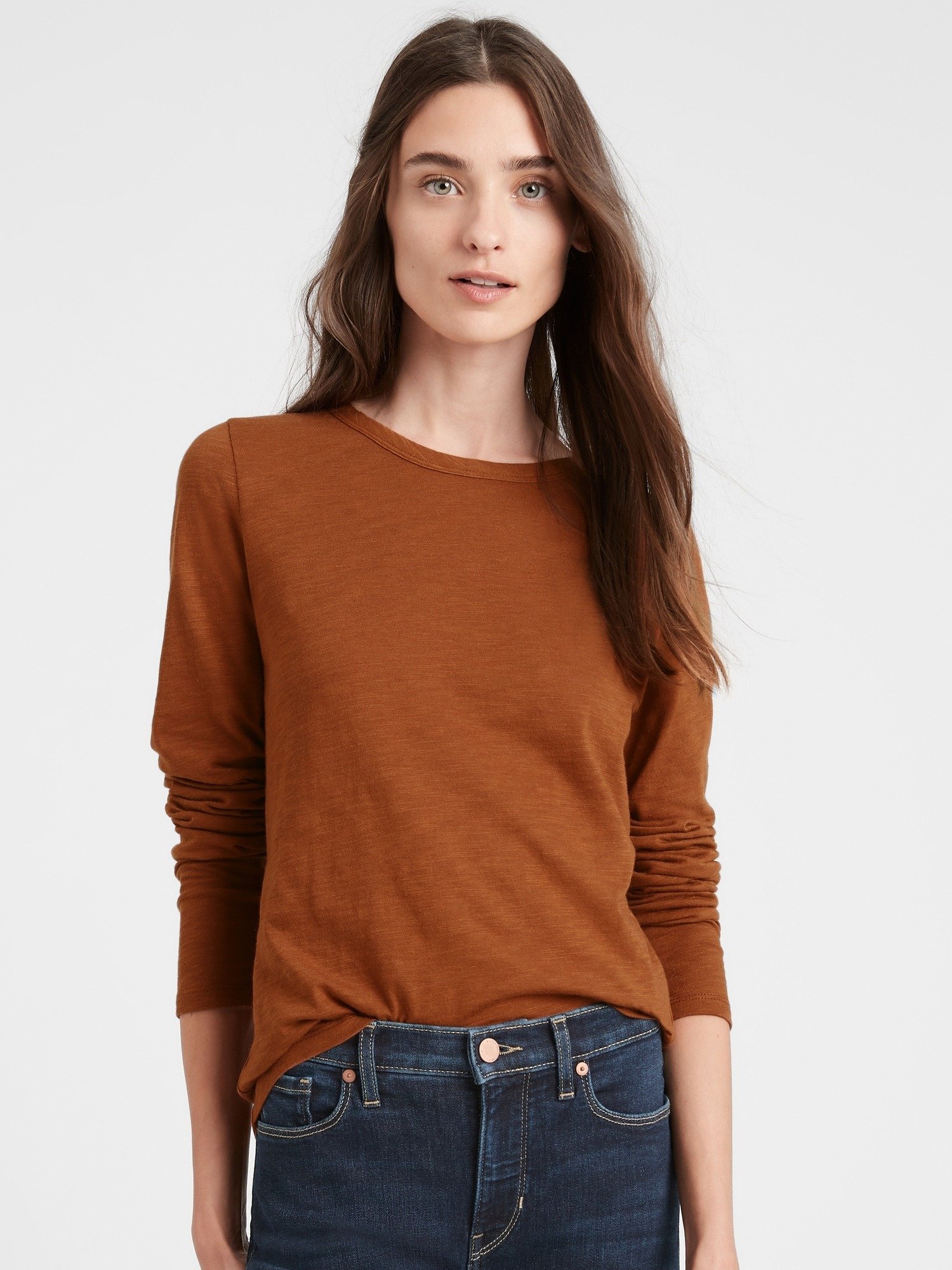 Pamuk-Modal Karışımlı Uzun Kollu T-Shirt product image
