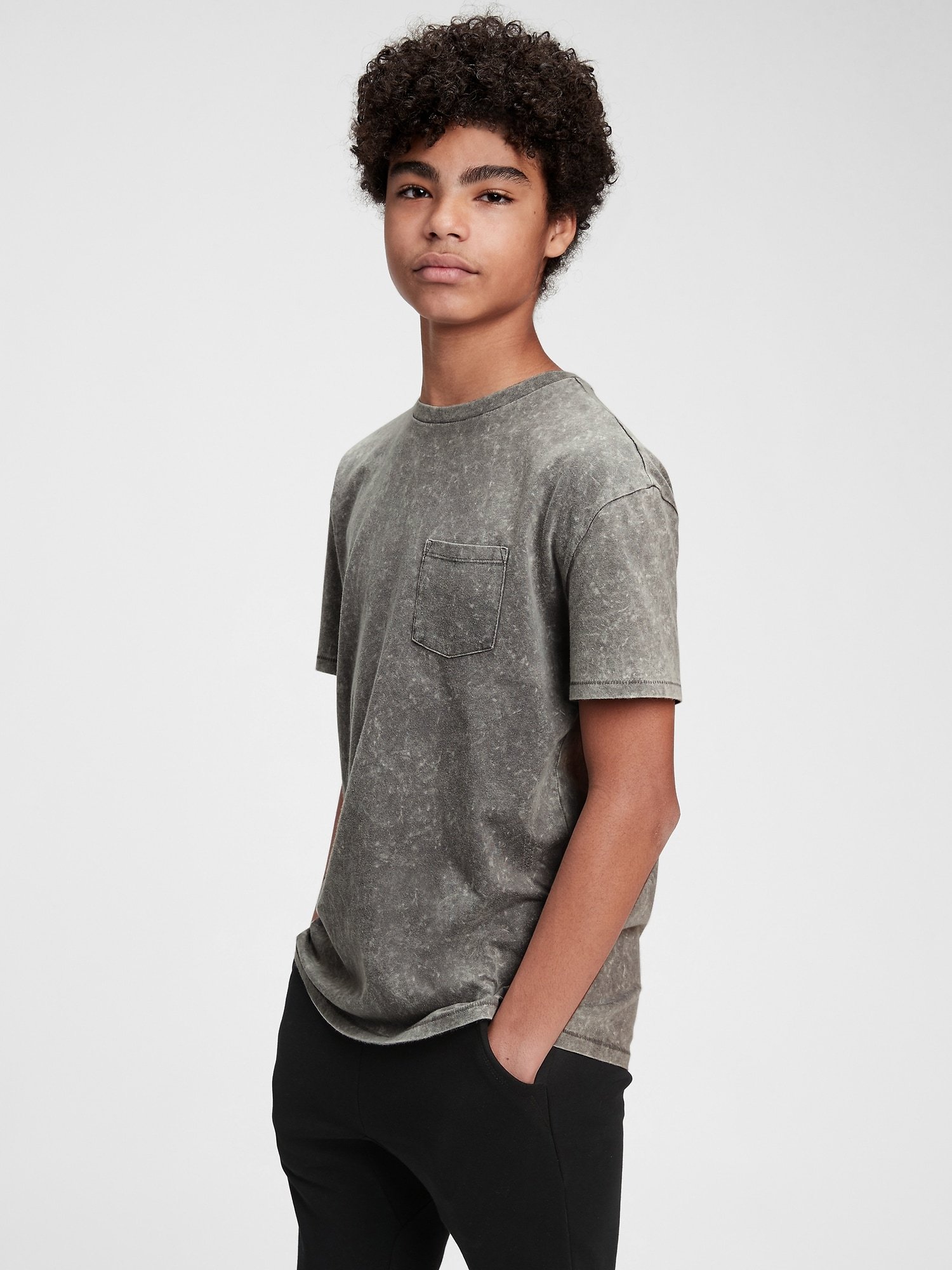 Genç Erkek | Kısa Kollu Cepli T-Shirt product image