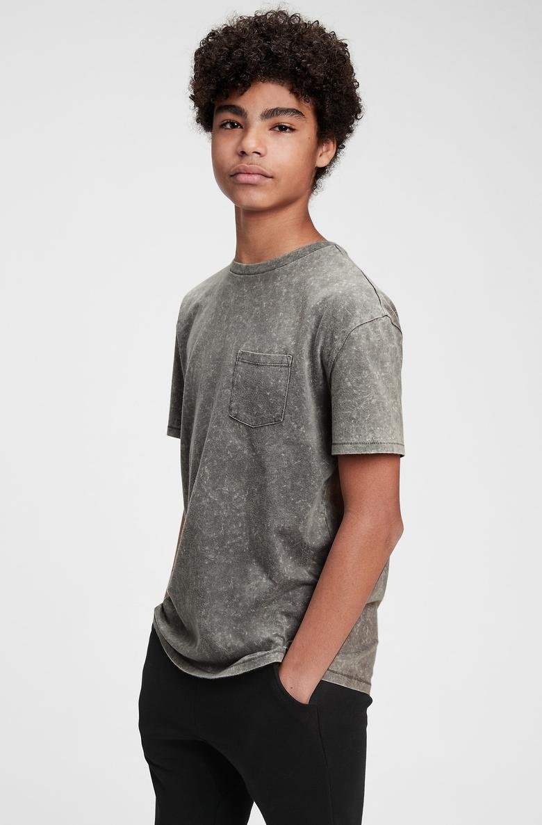  Genç Erkek | Kısa Kollu Cepli T-Shirt