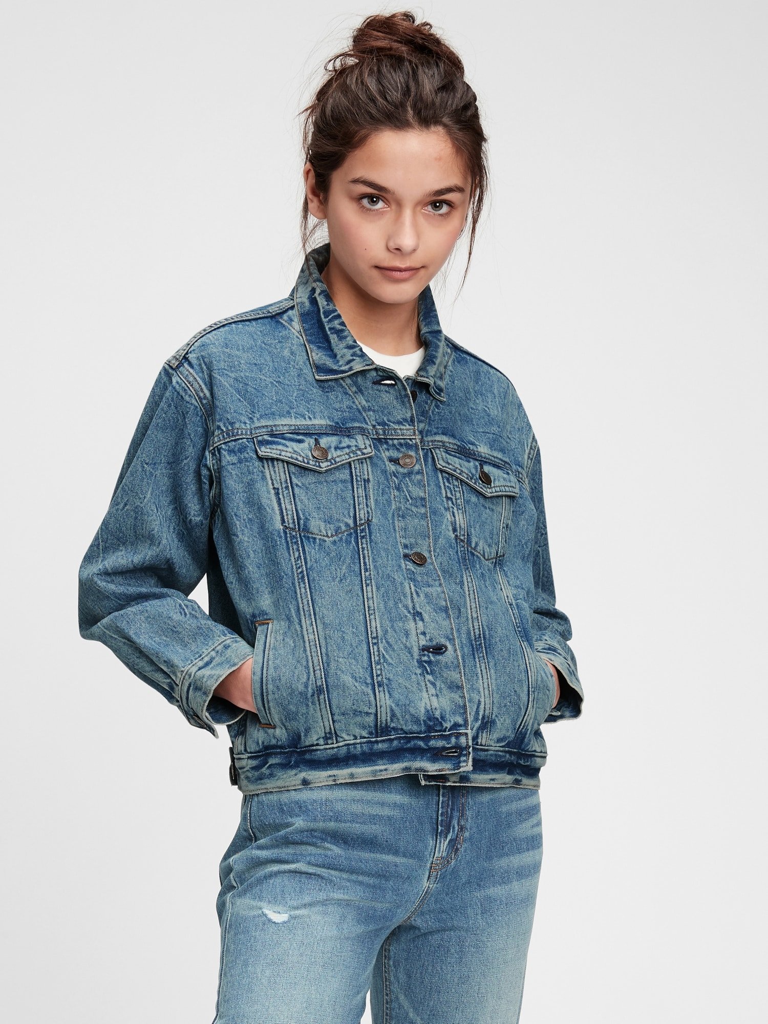 Genç Kız | Teen Oversize Denim Ceket product image