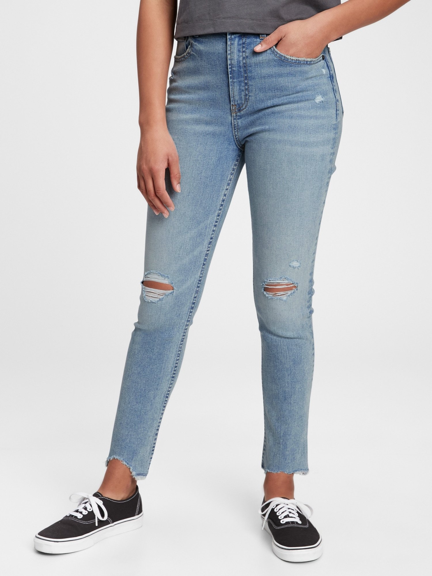 Genç Kız | Teen Sky High Rise Skinny Ankle Jean Pantolon product image