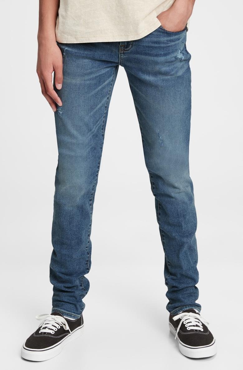  Teen Stacked Ankle Skinny Jean Pantolon