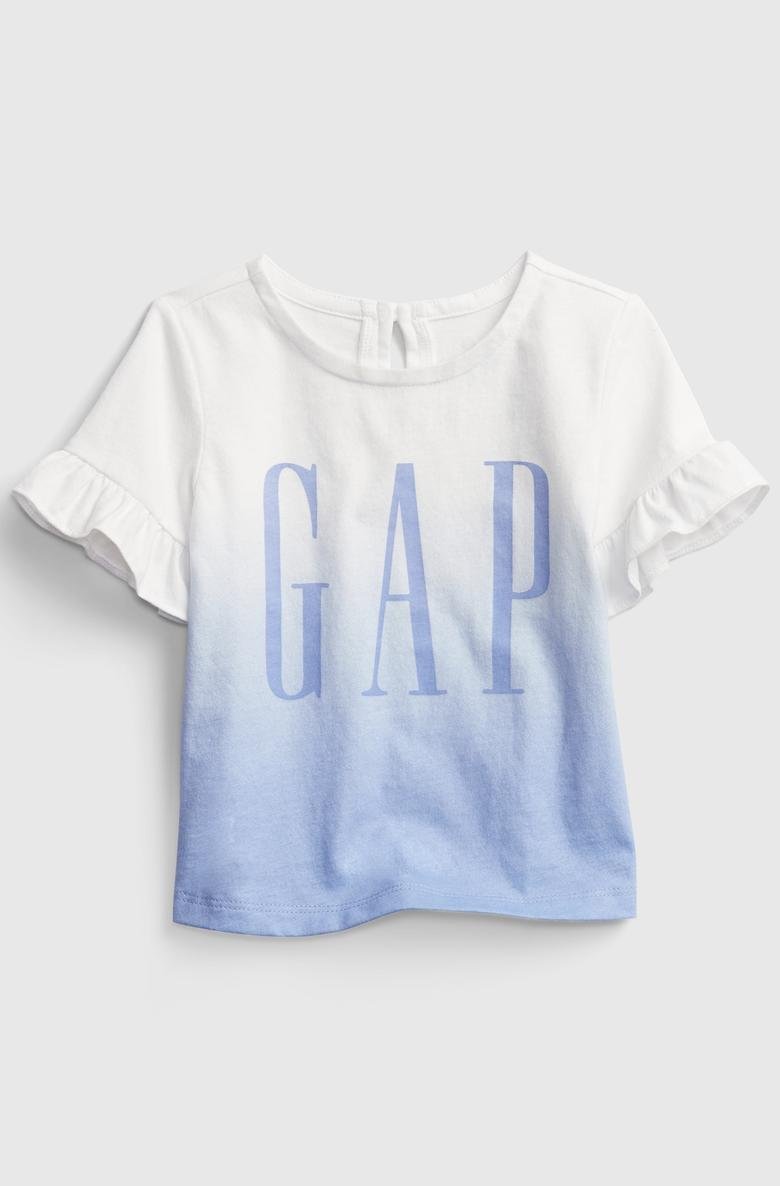  Fırfır Detaylı Gap Logo T-Shirt