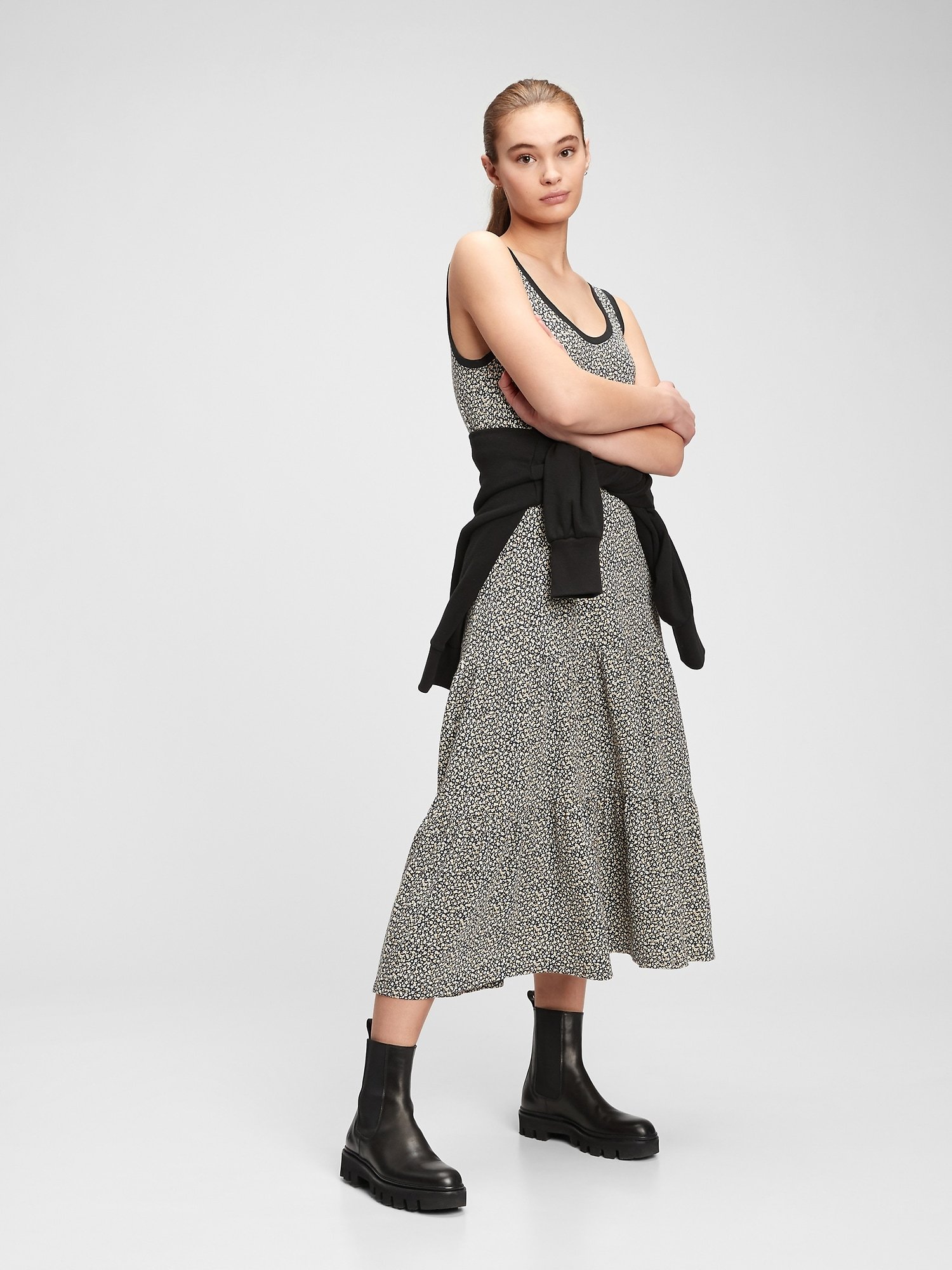 Kalın Askılı Maxi Elbise product image