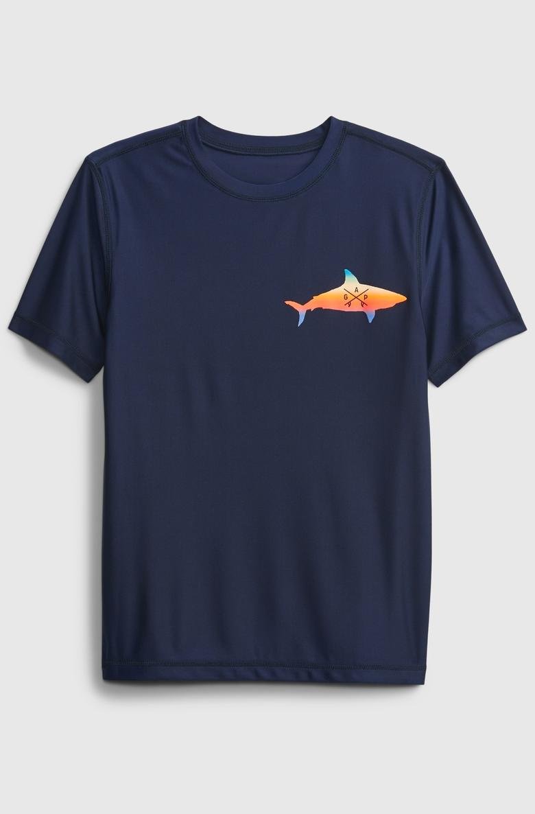  Balık Baskılı T-Shirt