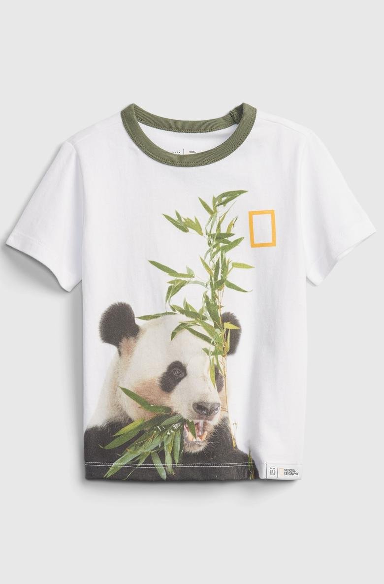  Organik Pamuklu  National Geographic Desenli T-Shirt