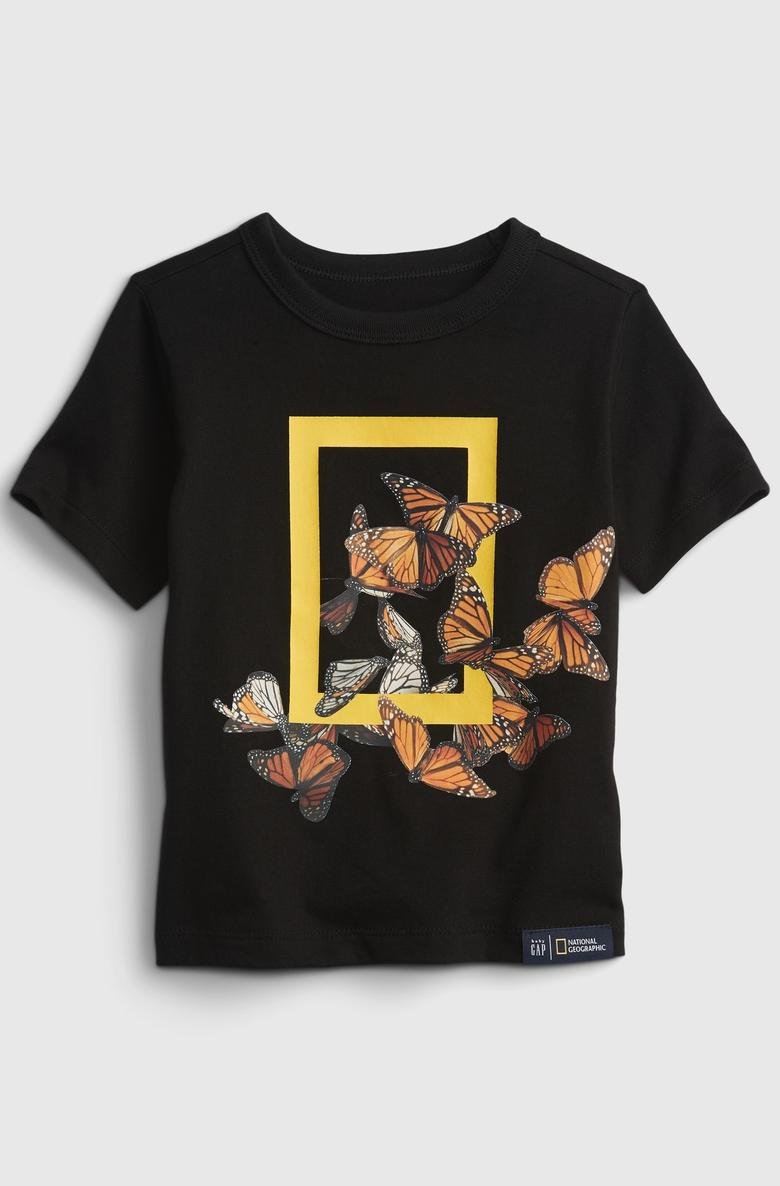  Organik Pamuklu  National Geographic Desenli T-Shirt