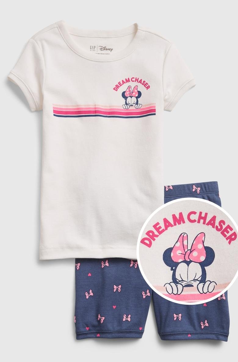  Organik Pamuklu Disney Minnie Mouse Desenli Pijama Takımı