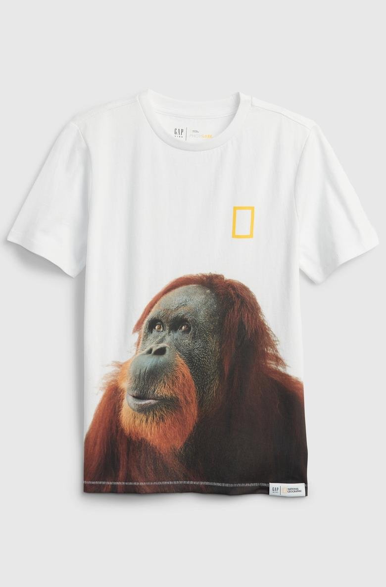  National Geographic Grafik Baskılı T-Shirt