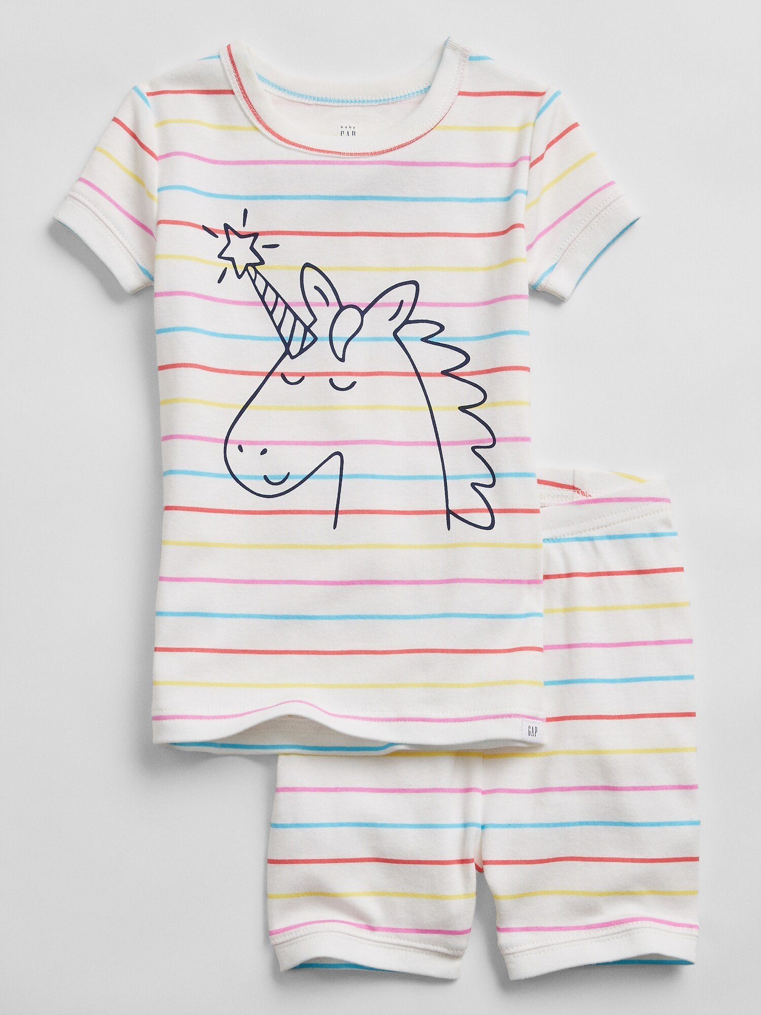 Unicorn Desenli Organik Pamuklu Pijama Takımı product image