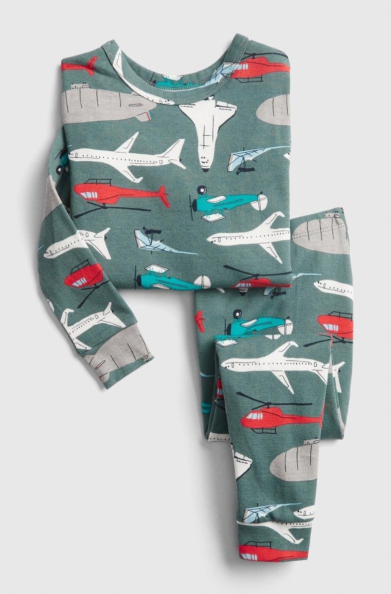  Uçak Desenli Pijama Takımı
