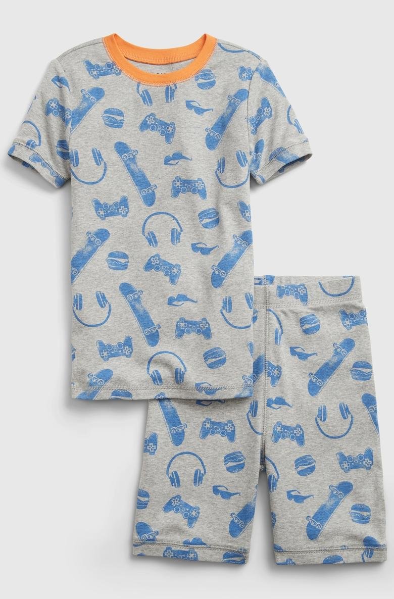  %100 Organik Pamuklu Grafik Pijama Takımı