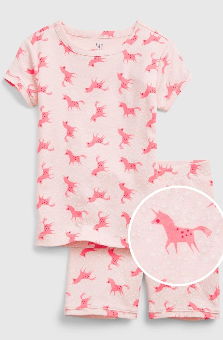  %100 Organik Pamuklu Unicorn Pijama Seti