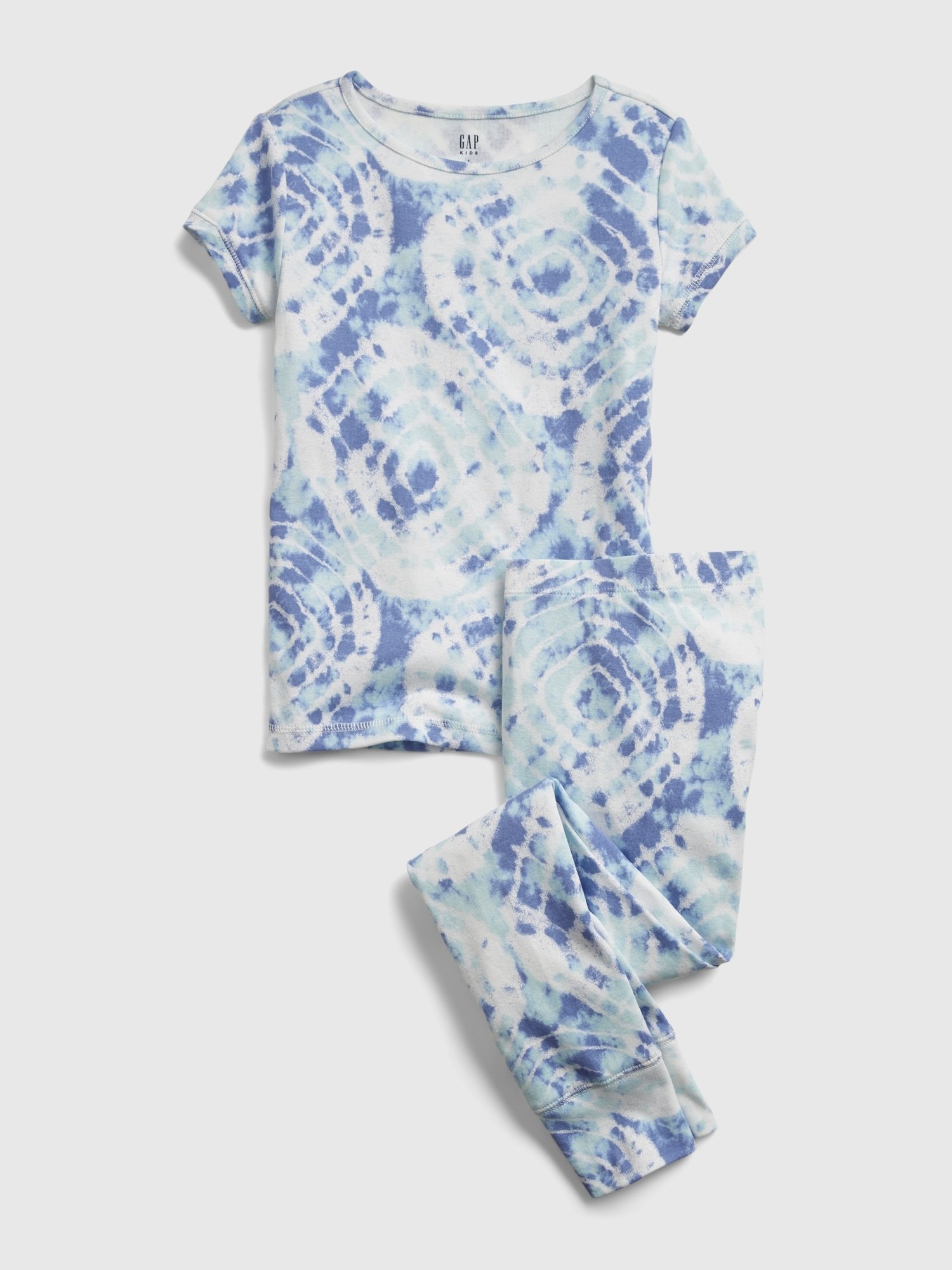 %100 Organik Pamuklu Tie-Dye Baskılı Pijama Seti product image