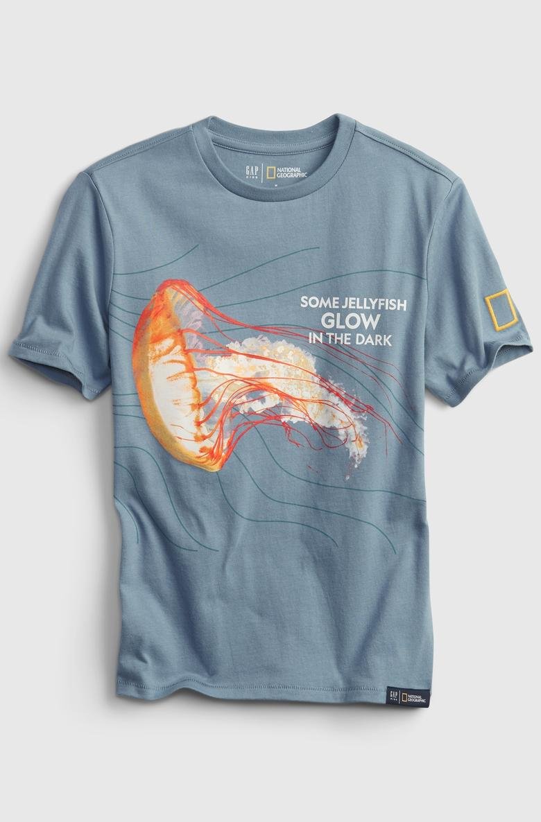  National Geographic Grafik Desenli T-Shirt