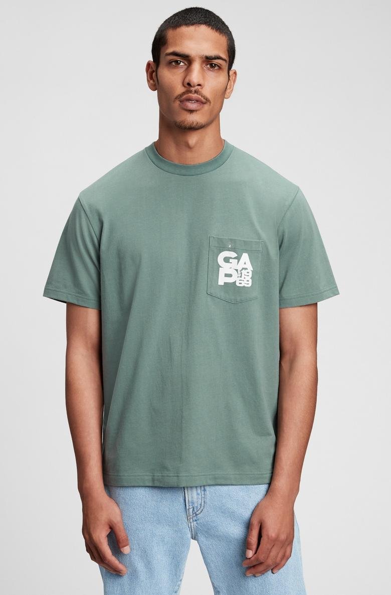  Organik Pamuklu Gap Logo T-Shirt