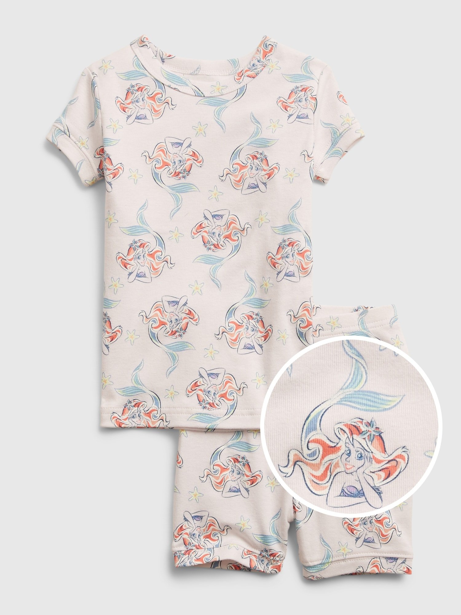 %100 Organik Pamuklu Disney Princess Ariel Pijama Takımı product image