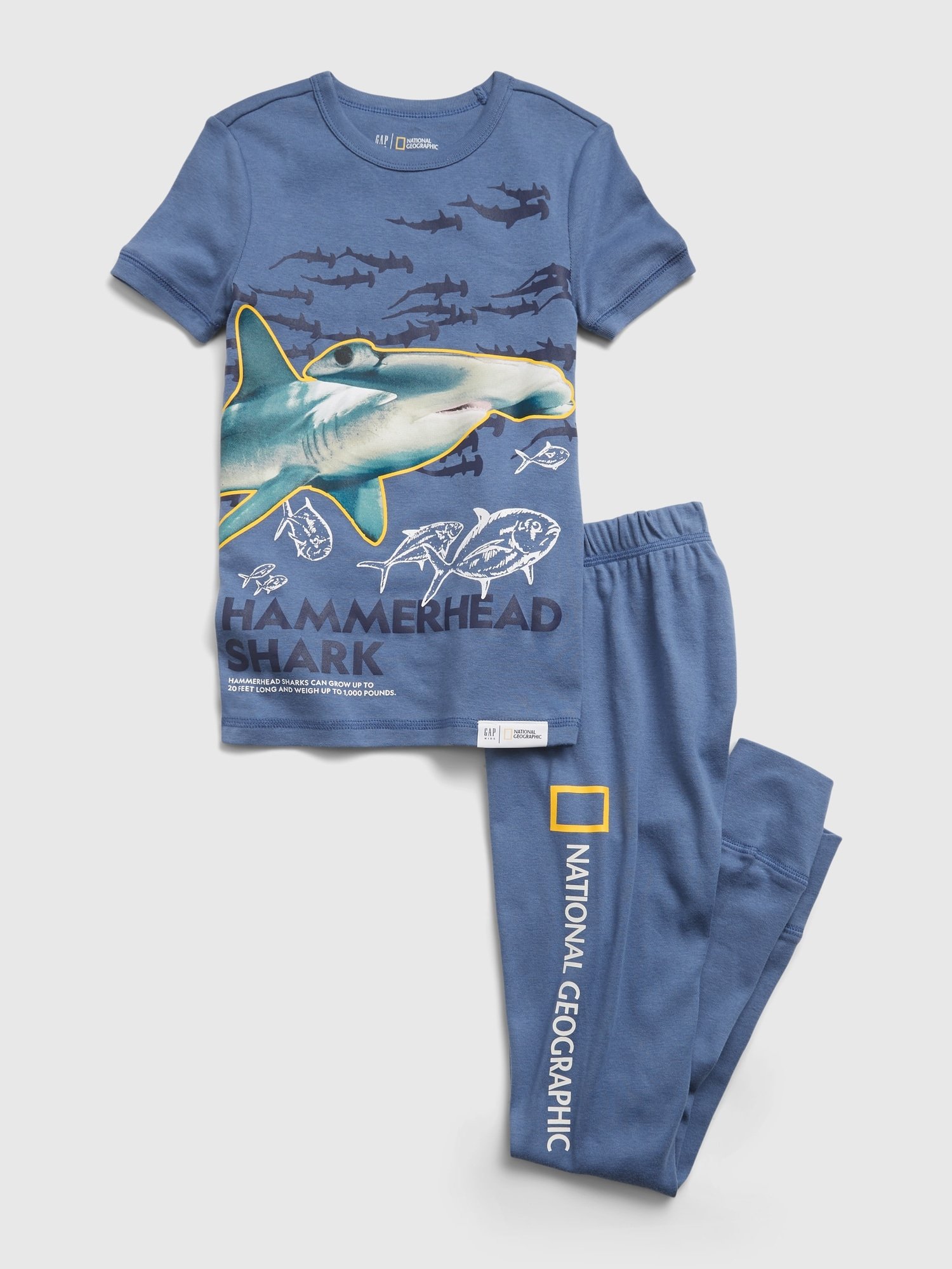 Köpekbalığı Desenli Organik Pamuk Pijama Takımı product image