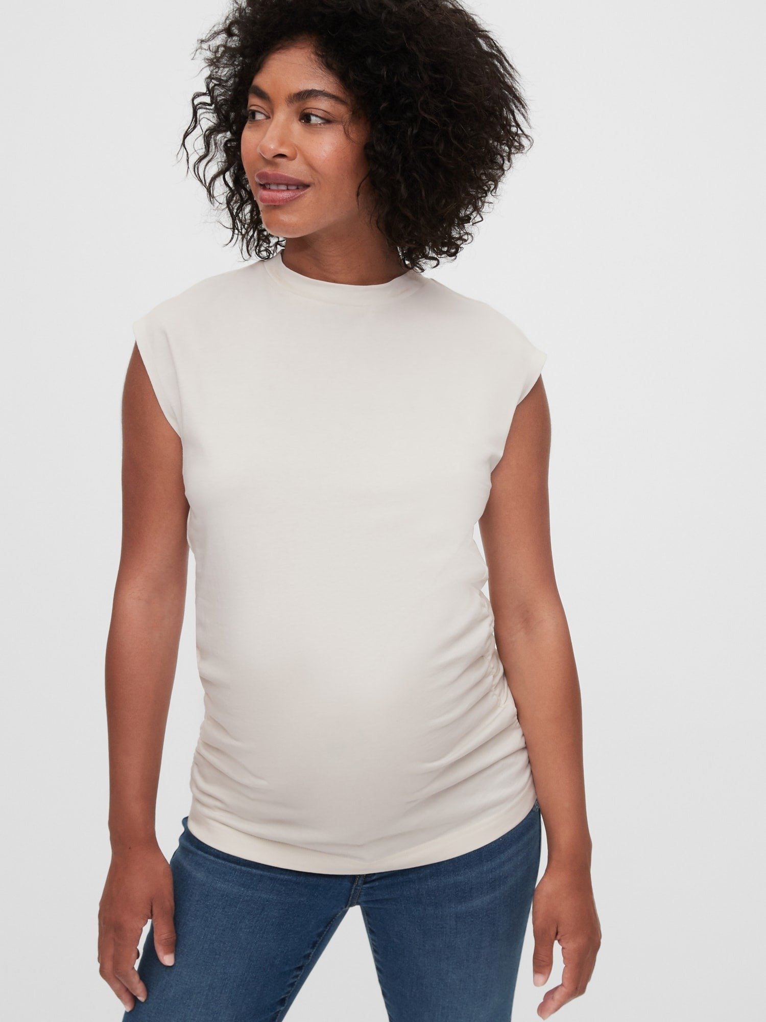 Maternity Saf Pamuklu T-Shirt product image