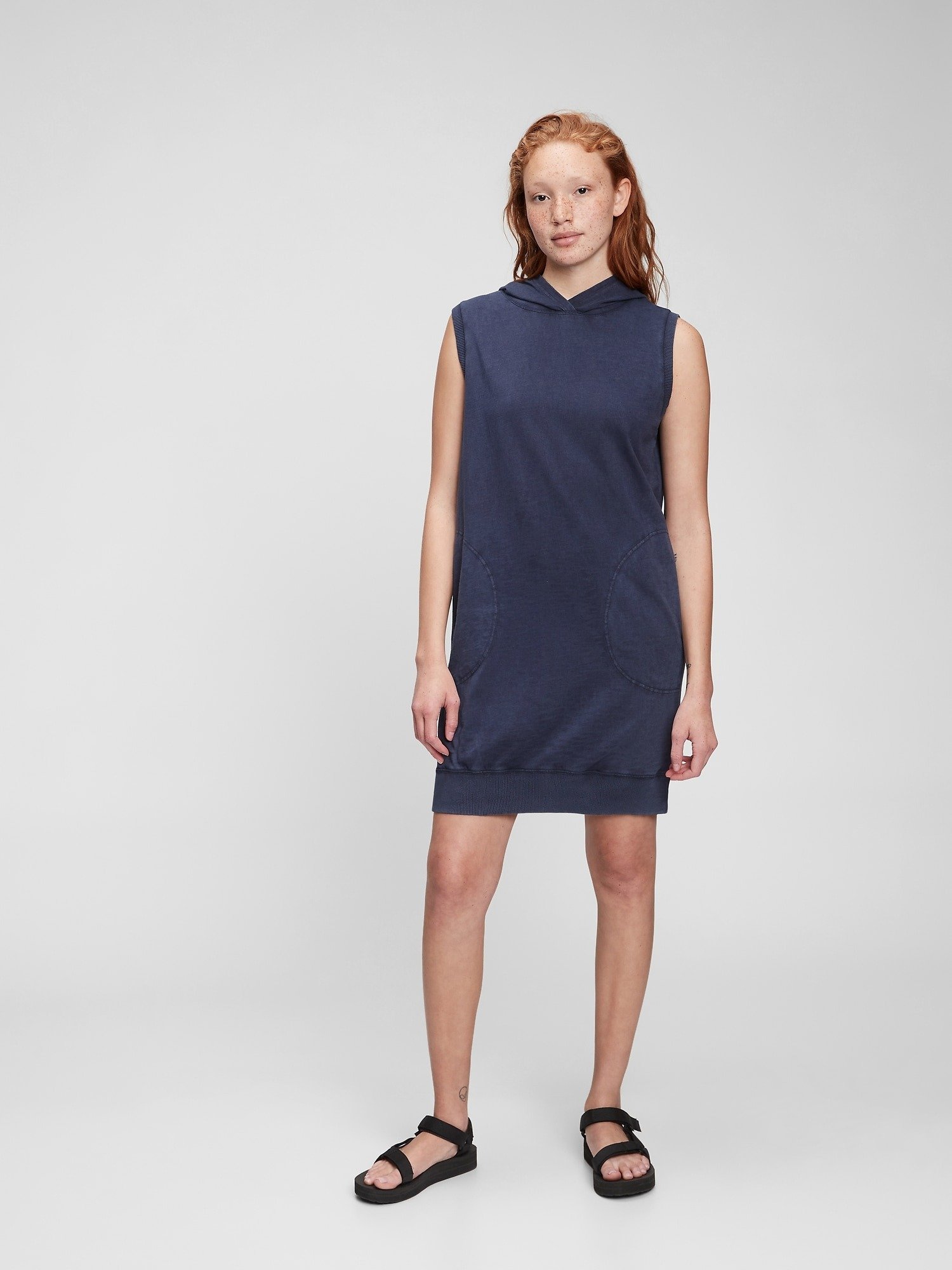 Kapüşonlu Sweatshirt Elbise product image