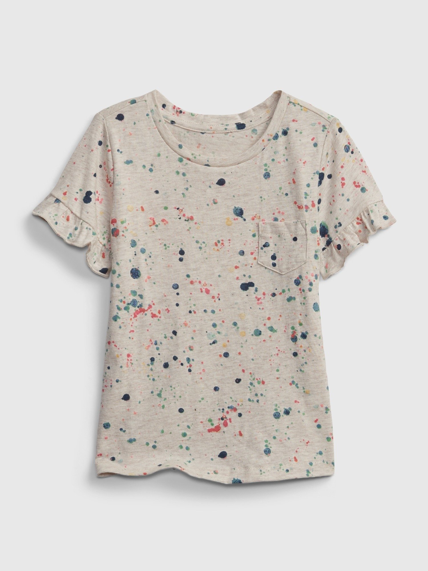 Organik Pamuklu Fırfır Detaylı T-Shirt product image