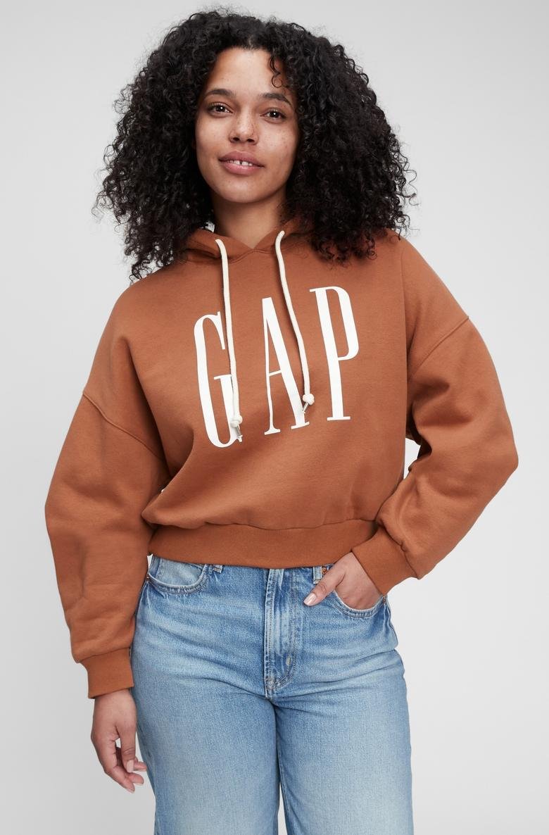  Gap Logo Crop Sweatshirt