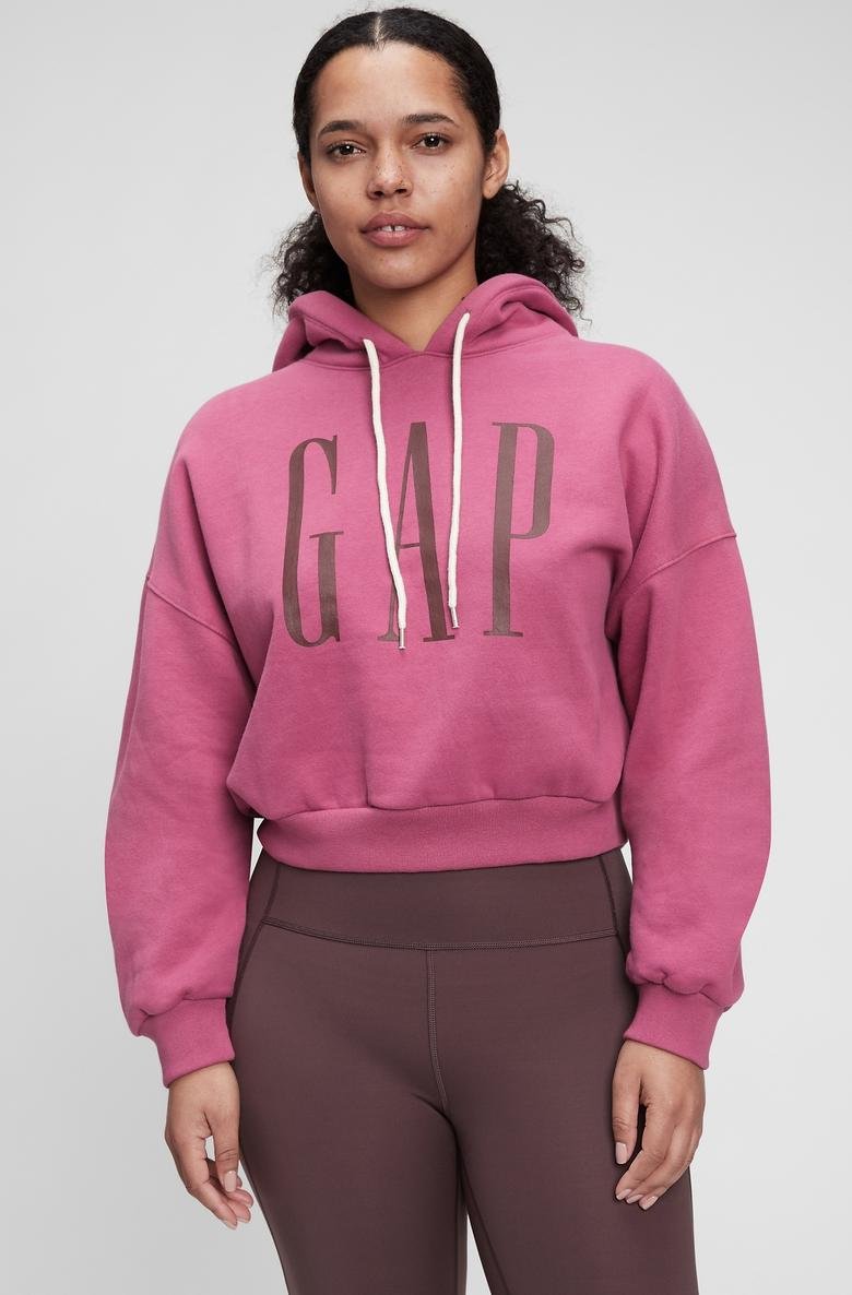  Gap Logo Crop Sweatshirt
