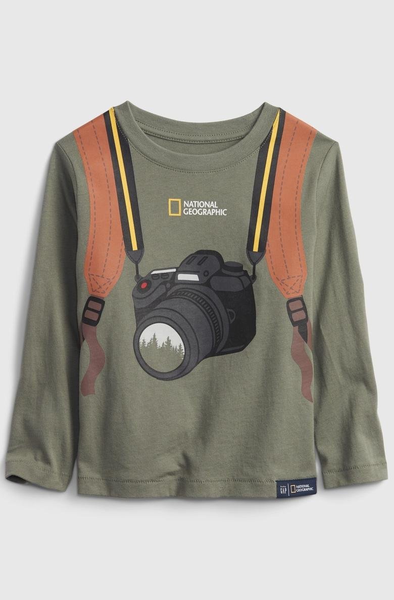  %100 Organik Pamuk National Geographic T-Shirt