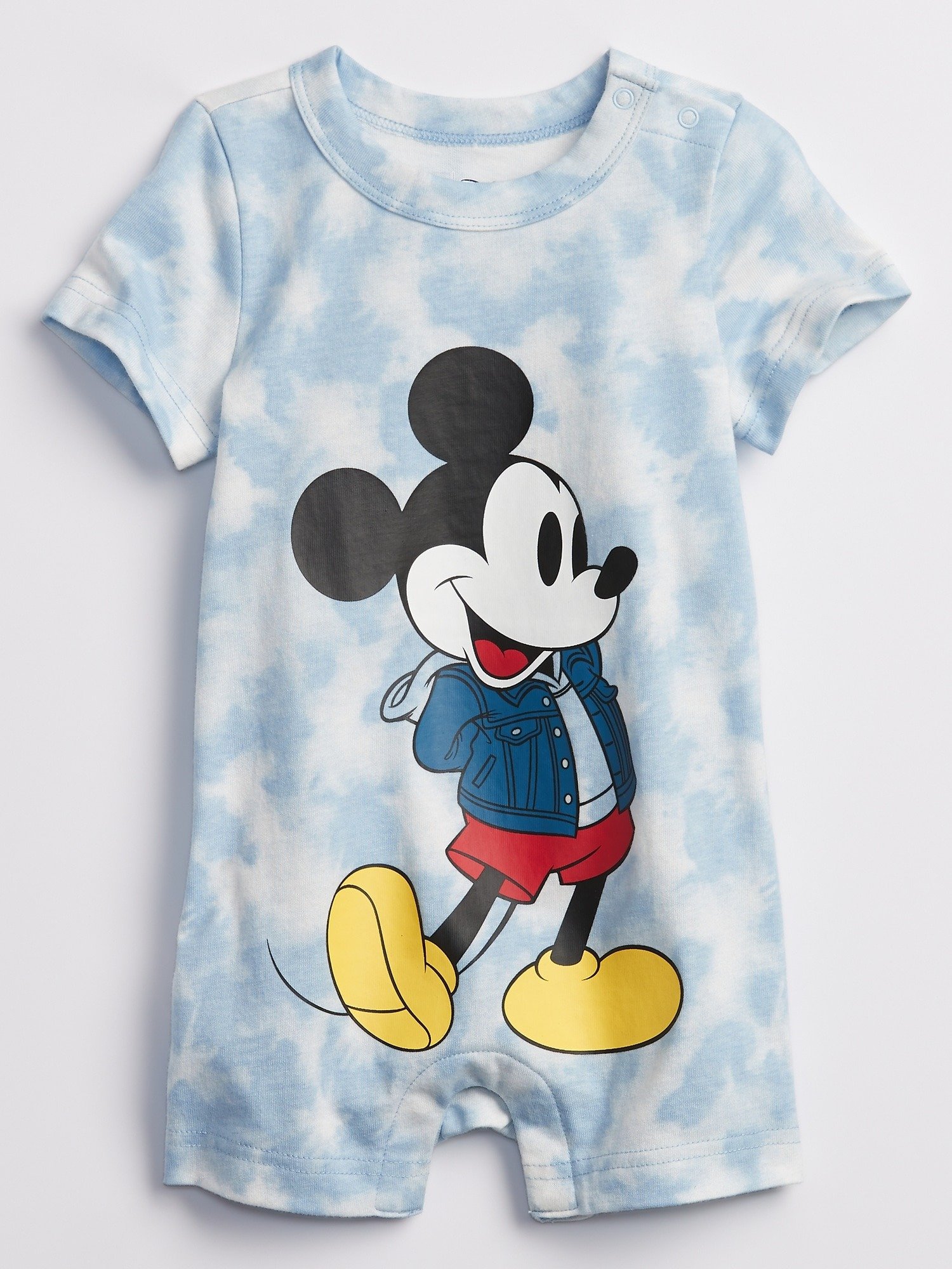 Disney Mickey Mouse Grafik Baskılı Batik Desenli Tulum product image