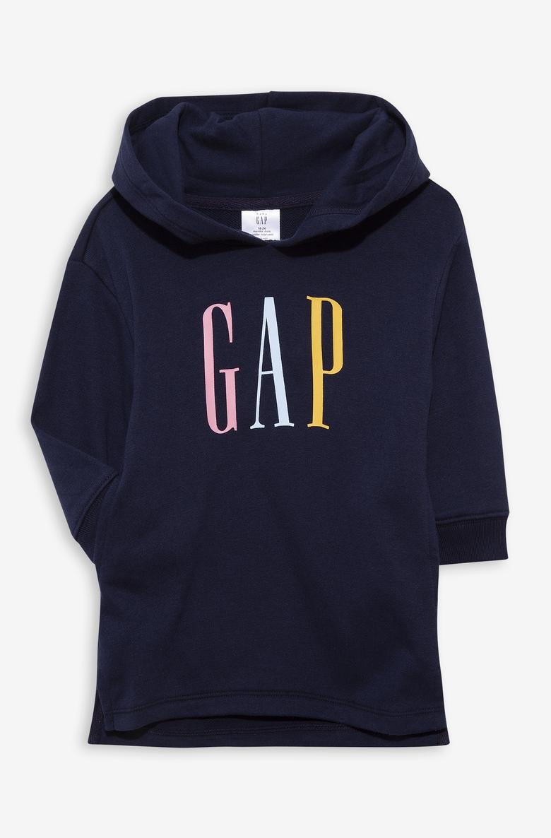  Gap Logo Kapüşonlu Sweatshirt Elbise
