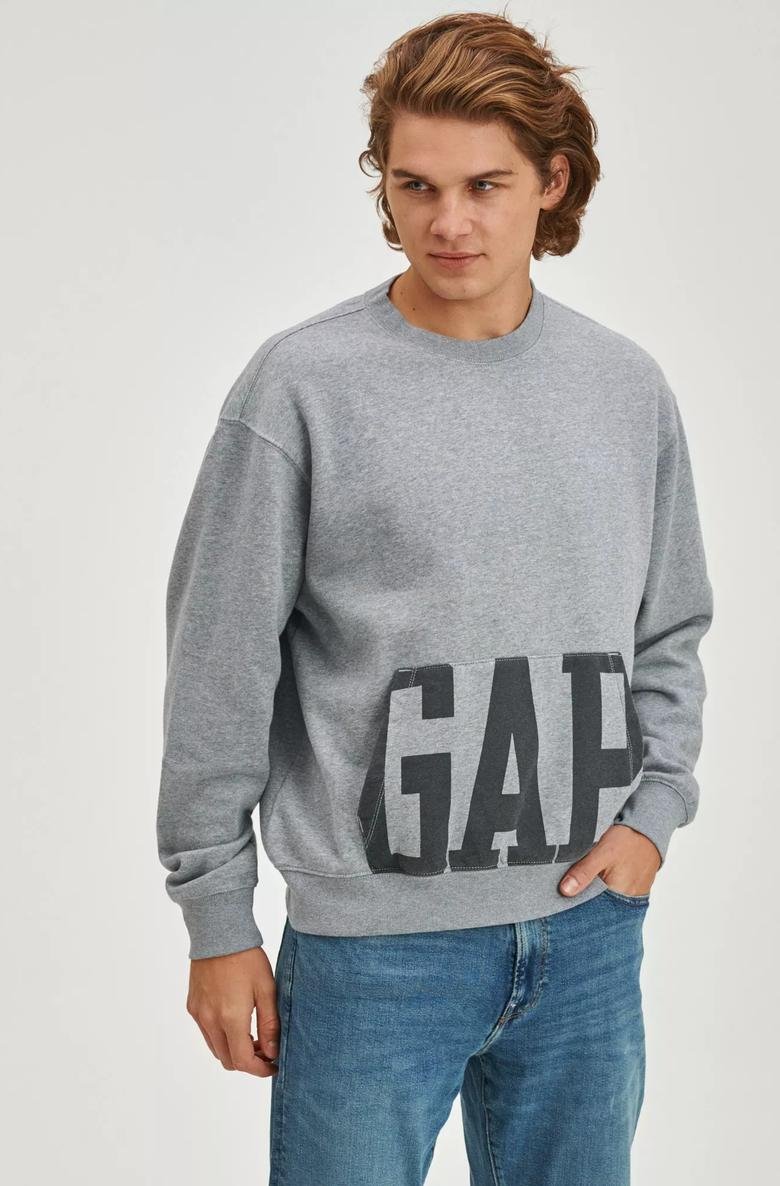  Gap Logo Oversize Bisiklet Yaka Sweatshirt